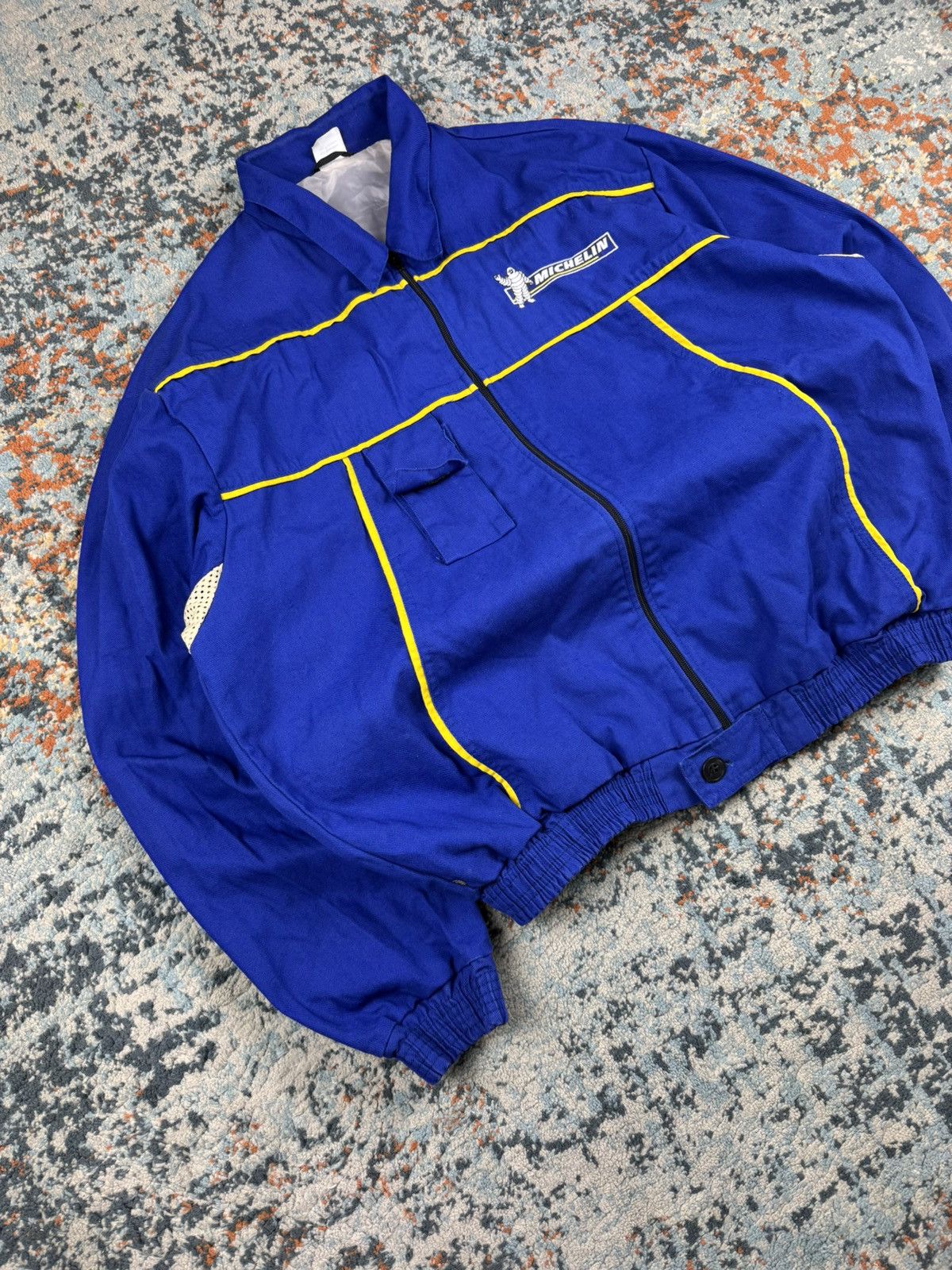Vintage Vintage 80s Michelin embroidered workwear racing jacket Size US XL / EU 56 / 4 - 3 Thumbnail