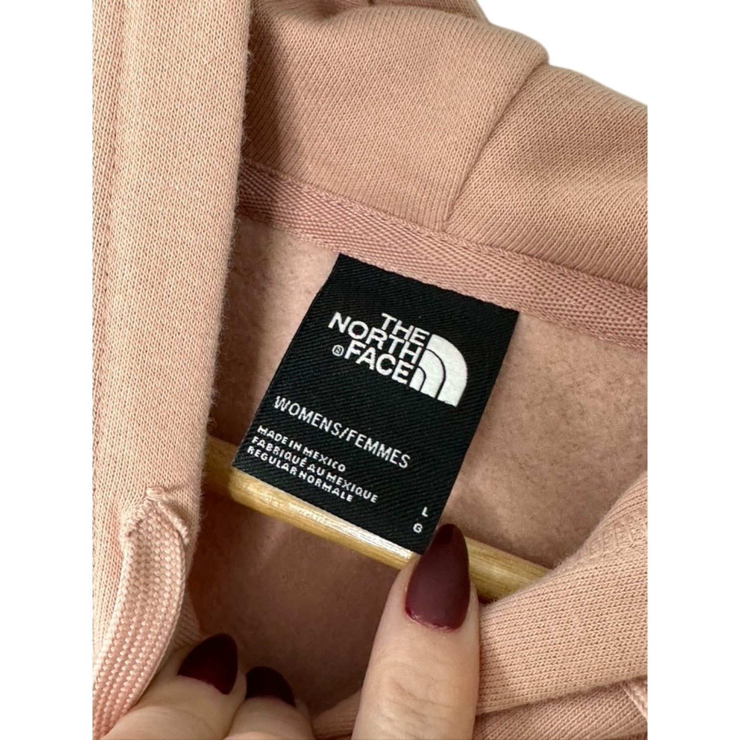 The North Face The North Face Pink Hooded Sweatshirt Hoodie Women's Large Size L / US 10 / IT 46 - 4 Thumbnail