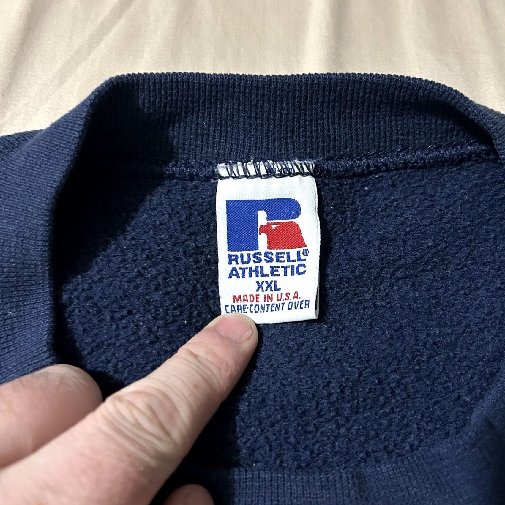 Russell Athletic VINTAGE Russell Athletic Auburn Tigers Sweatshirt 2XL Mens Blue 90s Pullover Size US XXL / EU 58 / 5 - 4 Thumbnail