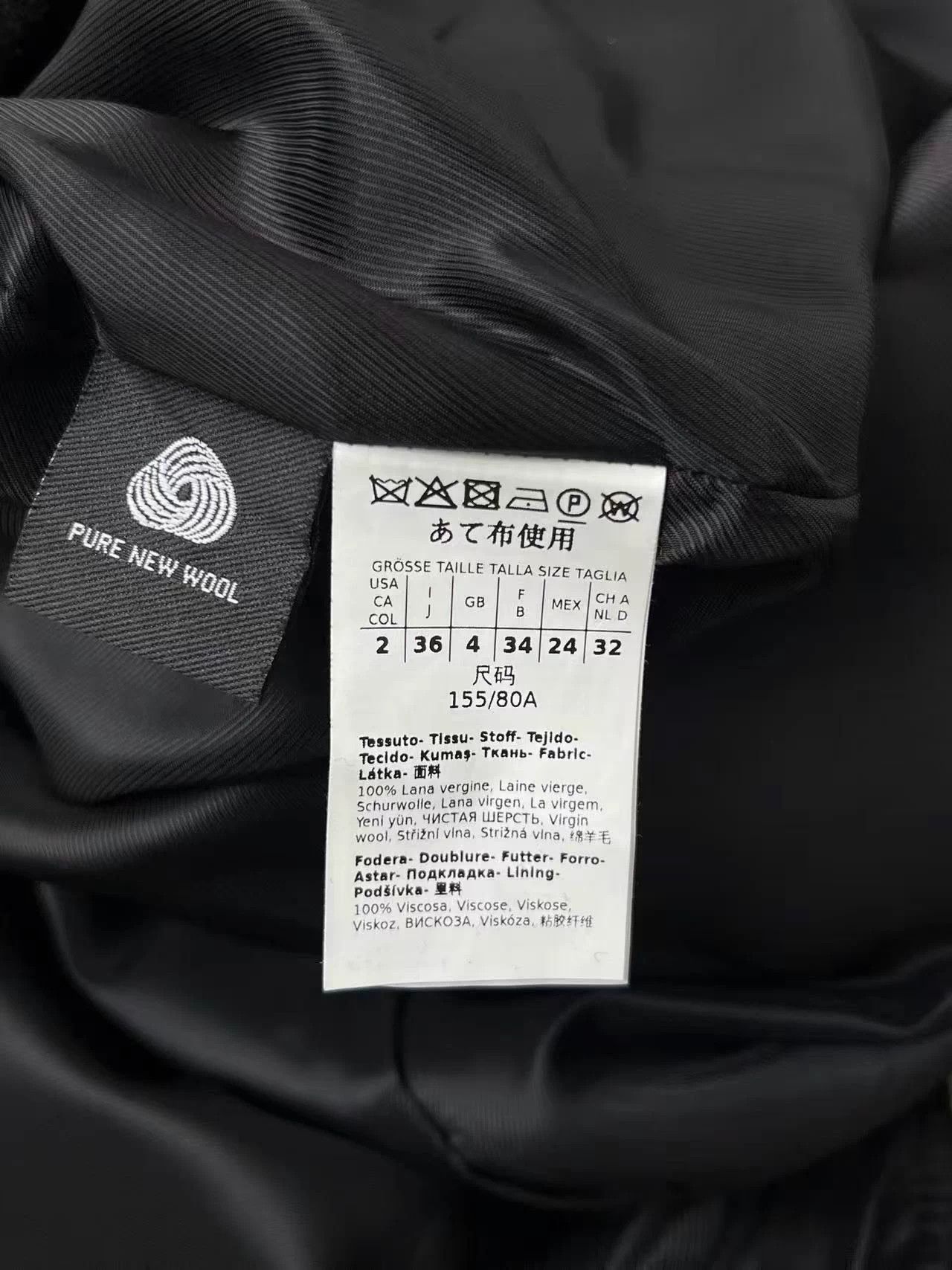 The Weeknd WEEKEND MAXMARA Wool Coat 155/80A For Sale AG726 Size XS / US 0-2 / IT 36-38 - 4 Thumbnail