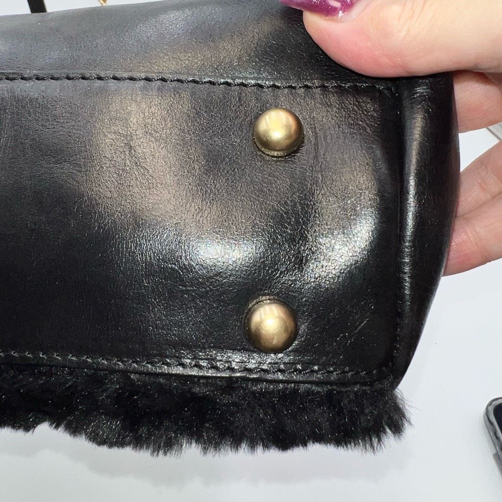 Other Patricia Nash Gisele Frame Bag in Black Quilted Faux Fur and Size ONE SIZE - 5 Thumbnail