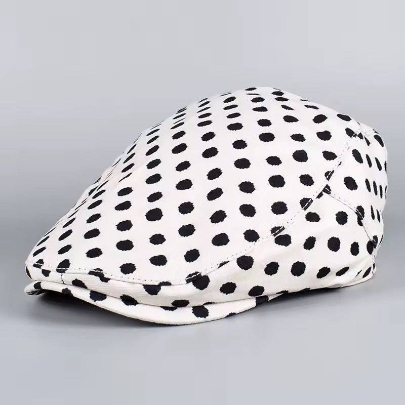 Vintage Polka Dot Retro Style Women’s Cotton Cap Hat Size ONE SIZE - 1 Thumbnail
