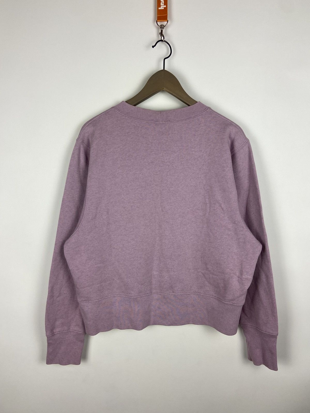 Designer × Sandro SANDRO Printed And Flocked College Sweatshirt Womens Purple Size XS / US 0-2 / IT 36-38 - 2 Thumbnail