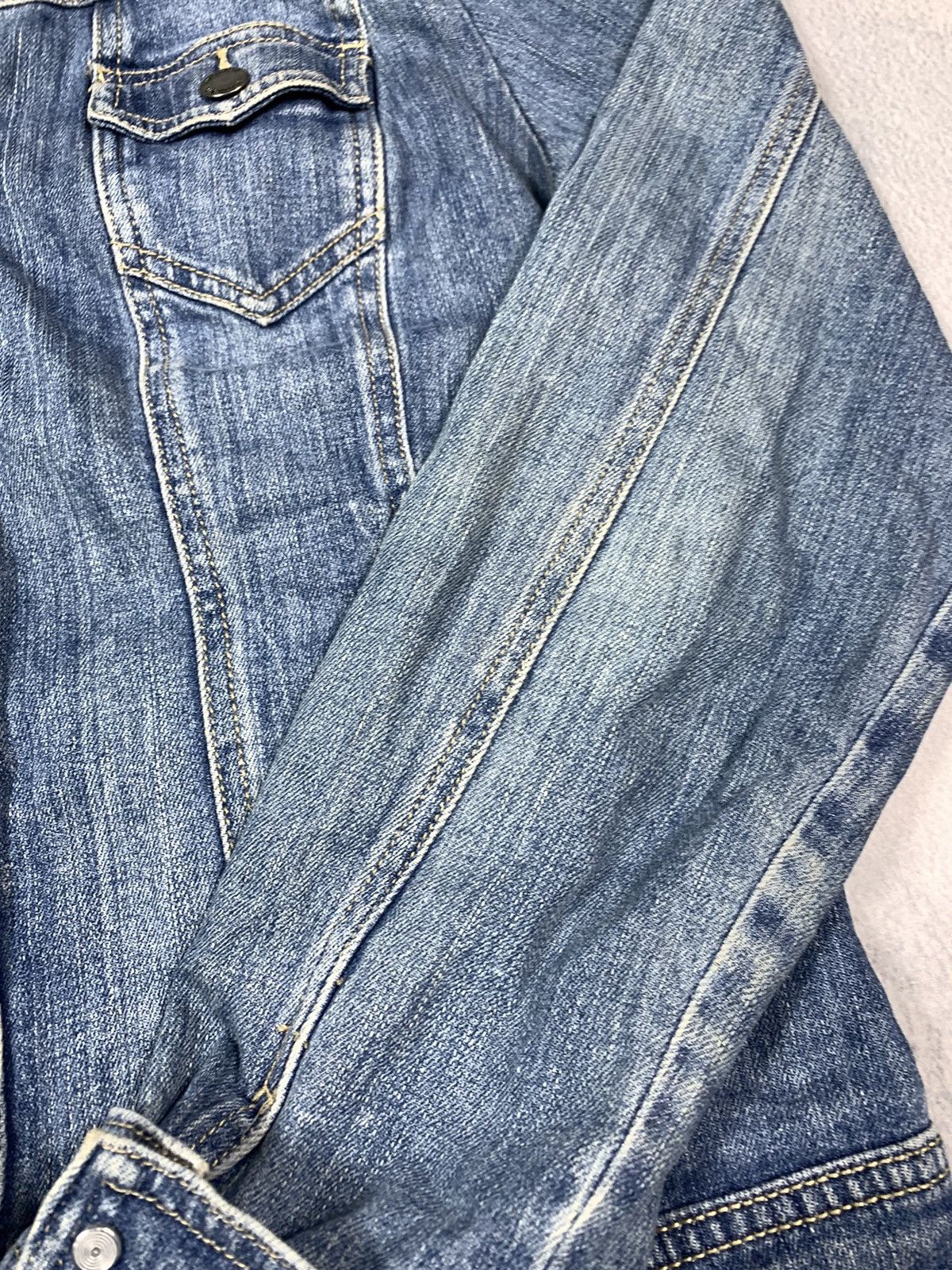 Japanese Brand × Vintage Vintage Y2K Japanese Denim Jacket jeans retro style Size M / US 6-8 / IT 42-44 - 4 Thumbnail