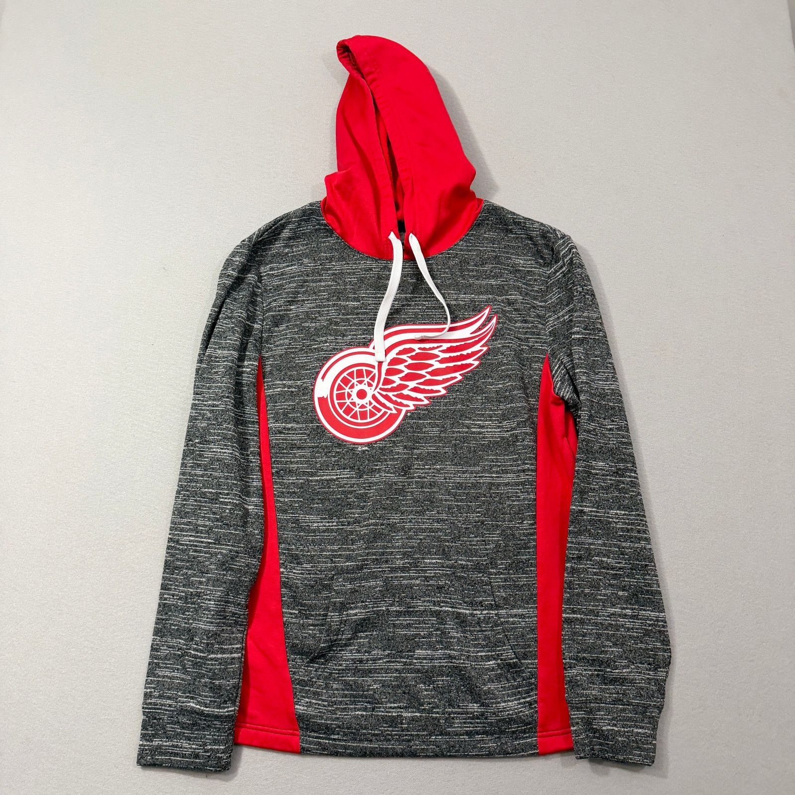 Vintage Fanatics Detroit Red Wings Hoodie Men's Medium Gray Red Size US M / EU 48-50 / 2 - 1 Thumbnail