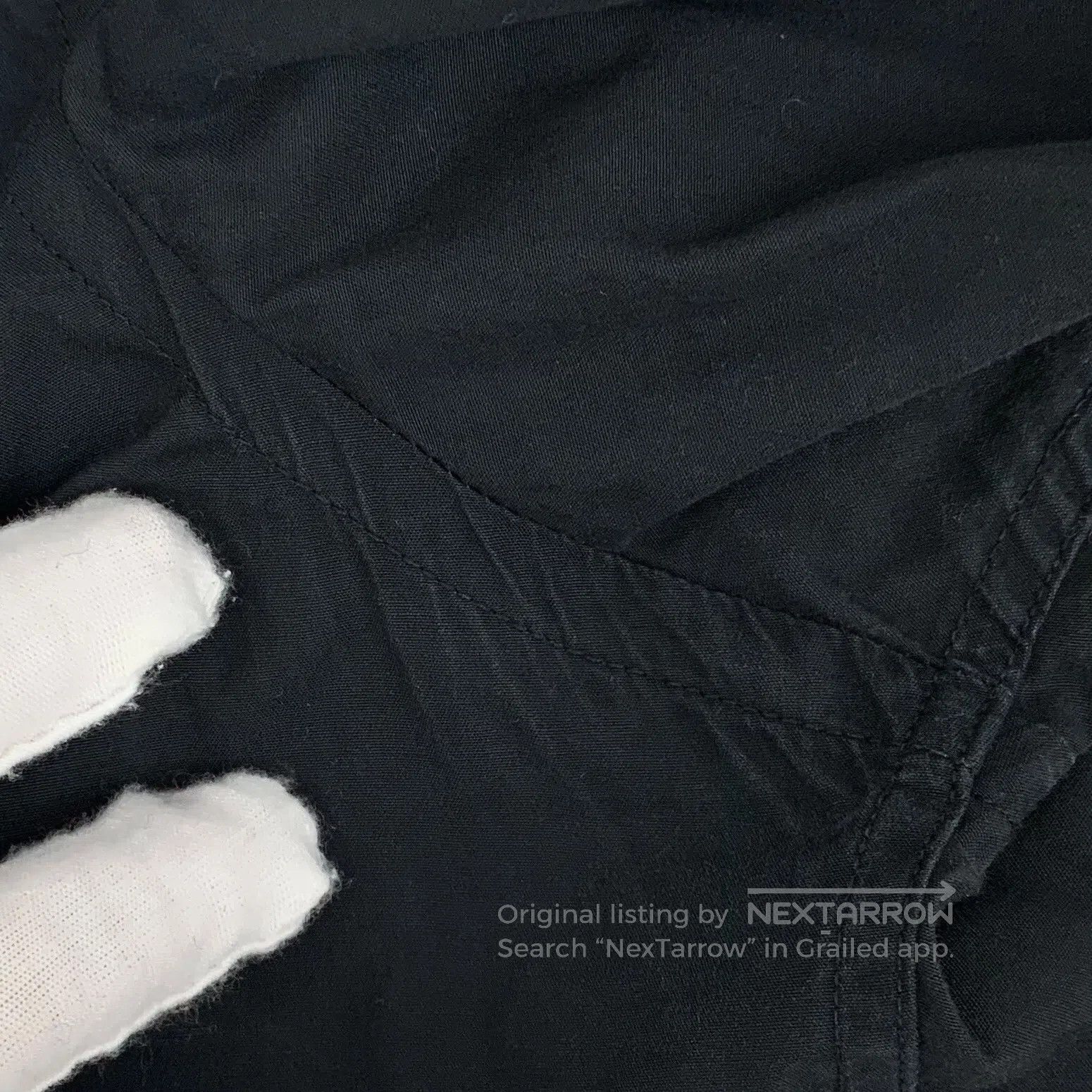 Burberry Burberry Black Cotton Lapel Single Breasted Long Sleeve Sh Size US L / EU 52-54 / 3 - 8 Thumbnail