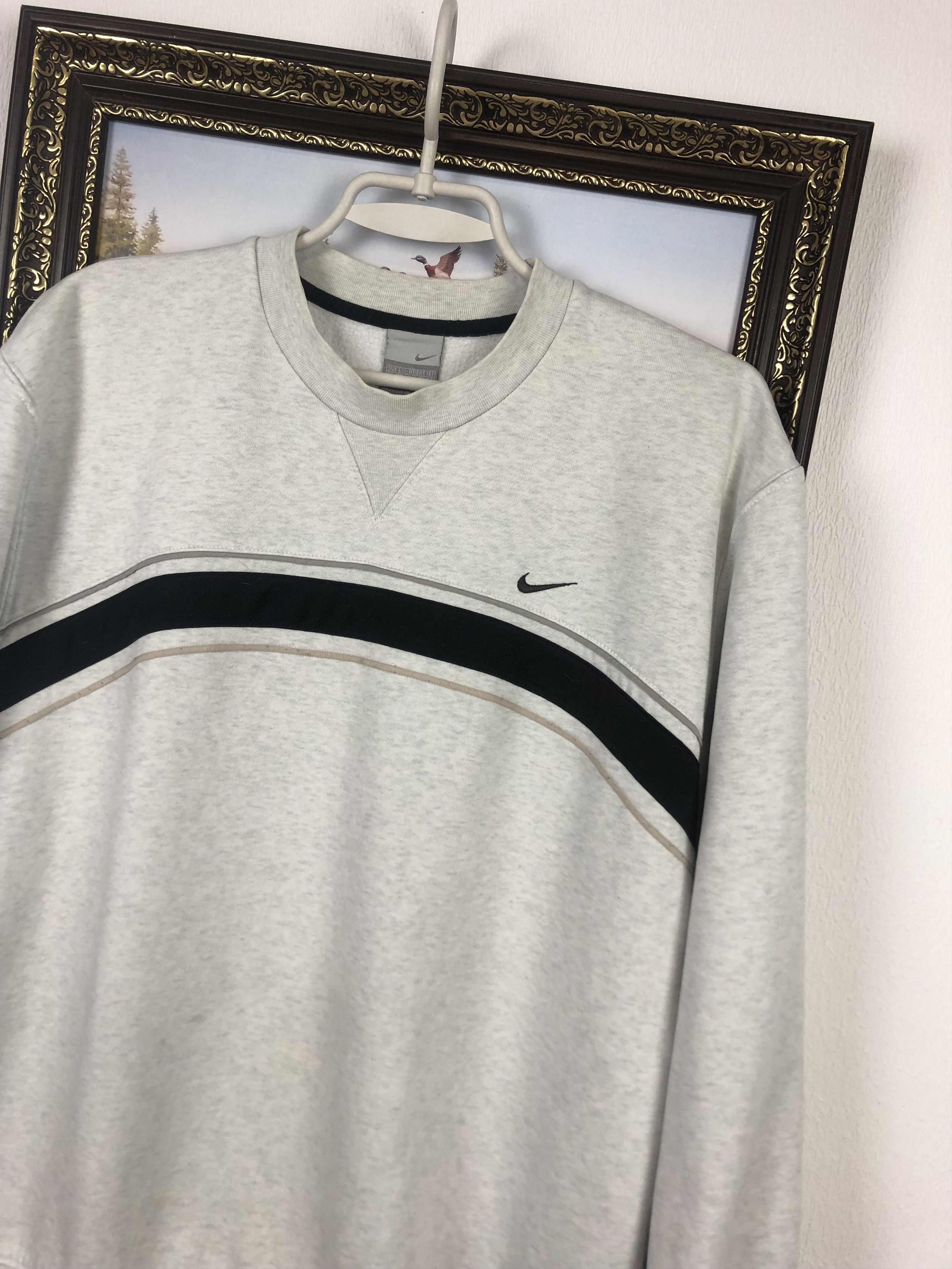 Nike Vintage Nike Sweatshirt Big Logo Swoosh Rare Hype Size US L / EU 52-54 / 3 - 7 Thumbnail