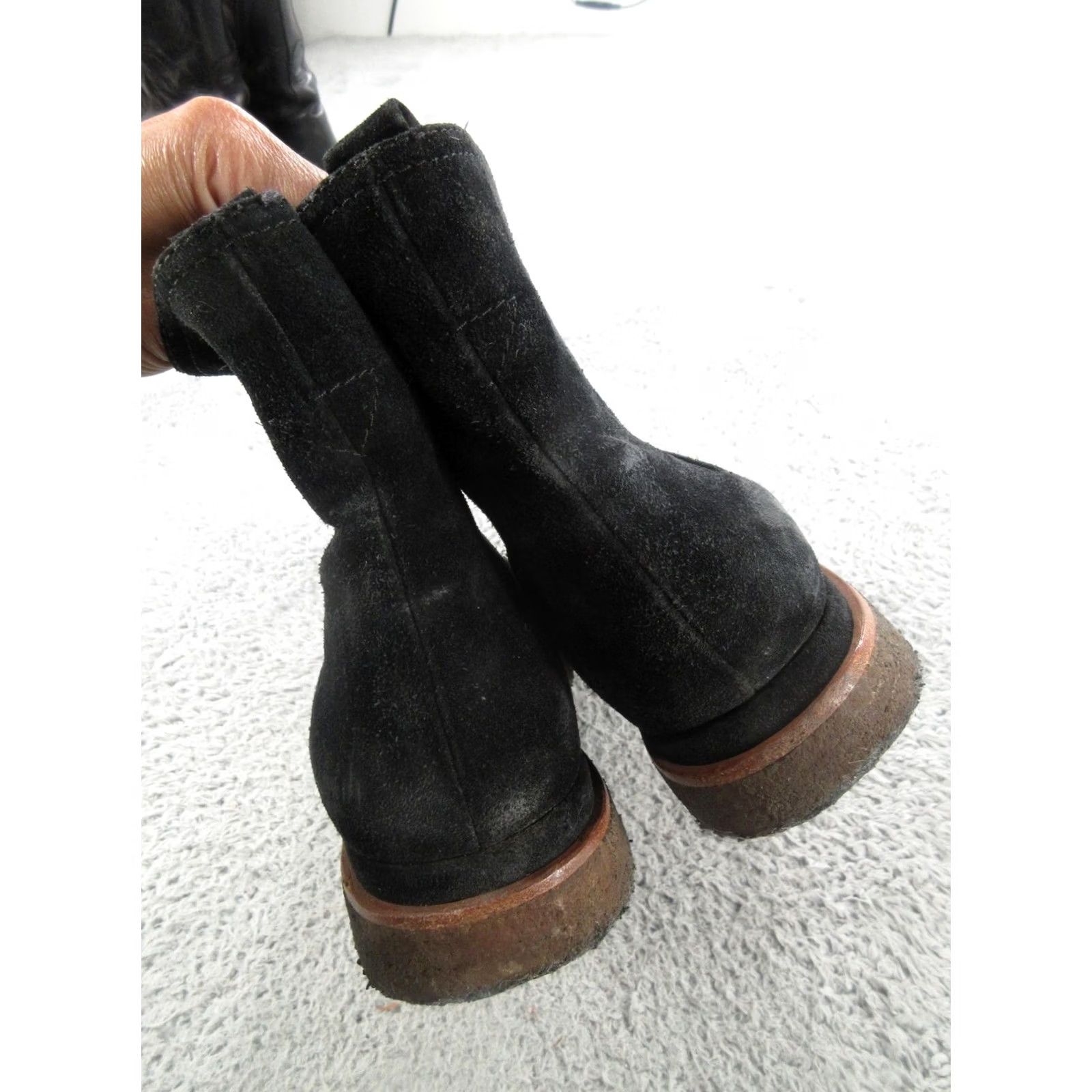Vince Vince Womens Chelsea Boots Black Suede Ankle Booties Leather Lining Rubber Sole Size 9 M Casual Size US 9 / IT 39 - 3 Thumbnail