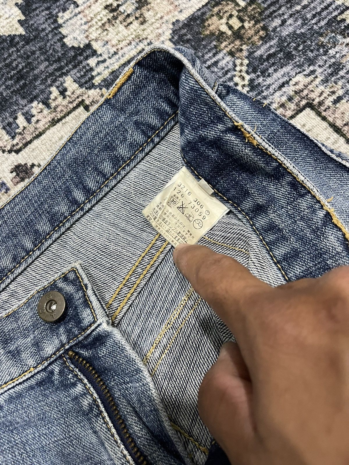 Boycott × If Six Was Nine × Vintage Vintage BOYCOTT Bush Pants Distressed Denim Pants Size US 33 - 17 Thumbnail