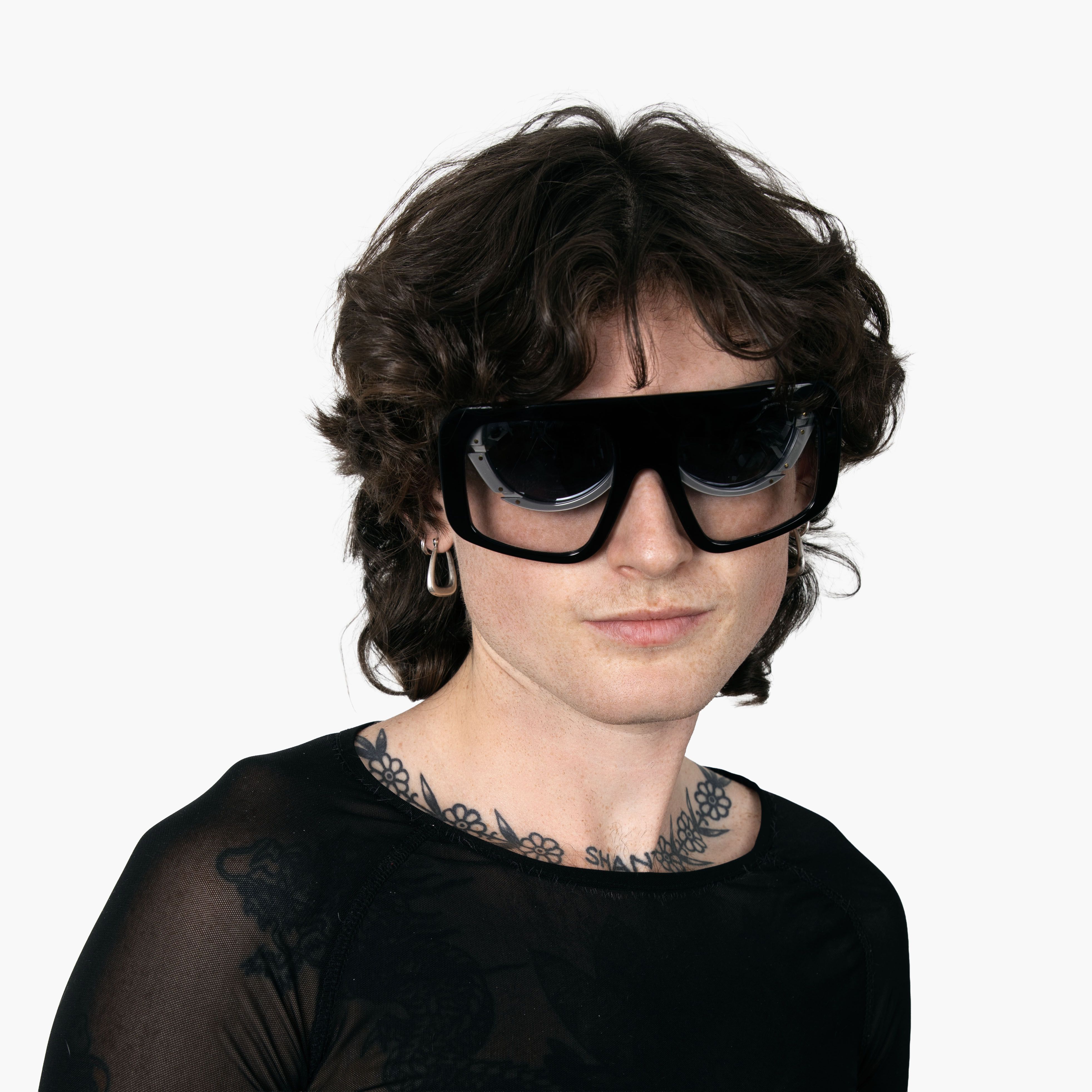 Luar LUAR DOUBLE EYEWEAR - BLACK/GREY SUNGLASSES Size ONE SIZE - 6 Thumbnail