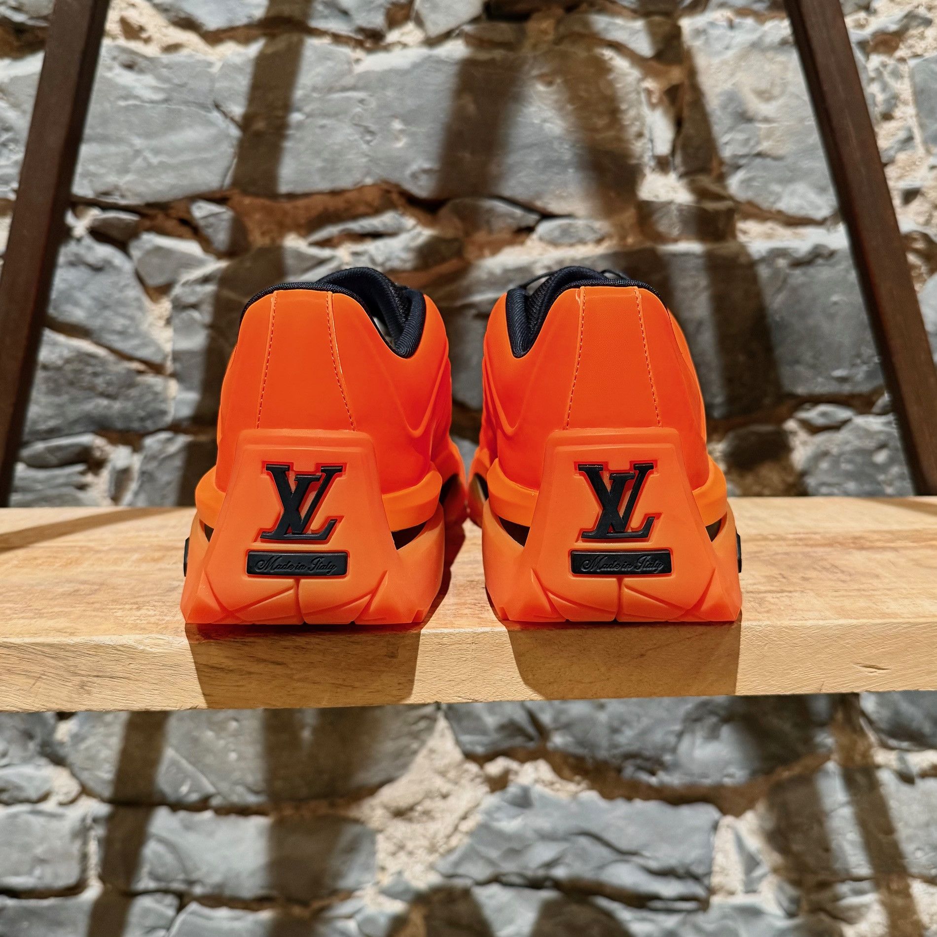 Louis Vuitton Louis Vuitton 2021 Millenium Orange Black Sneakers Size US 8.5 / EU 41-42 - 6 Thumbnail