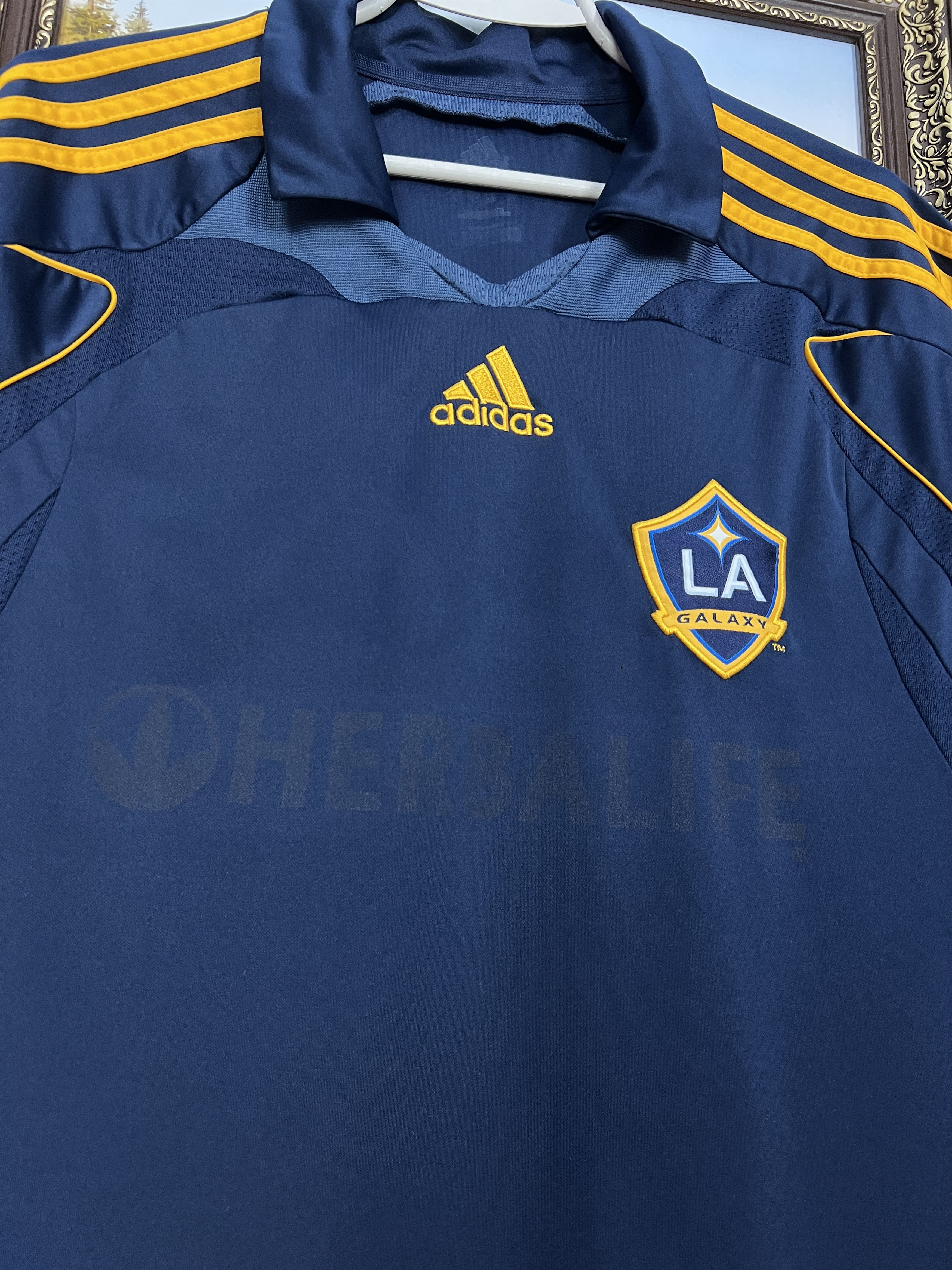 Adidas Los Angeles Galaxy football shirt Soccer #23 Beckham Jersey Size US L / EU 52-54 / 3 - 3 Thumbnail
