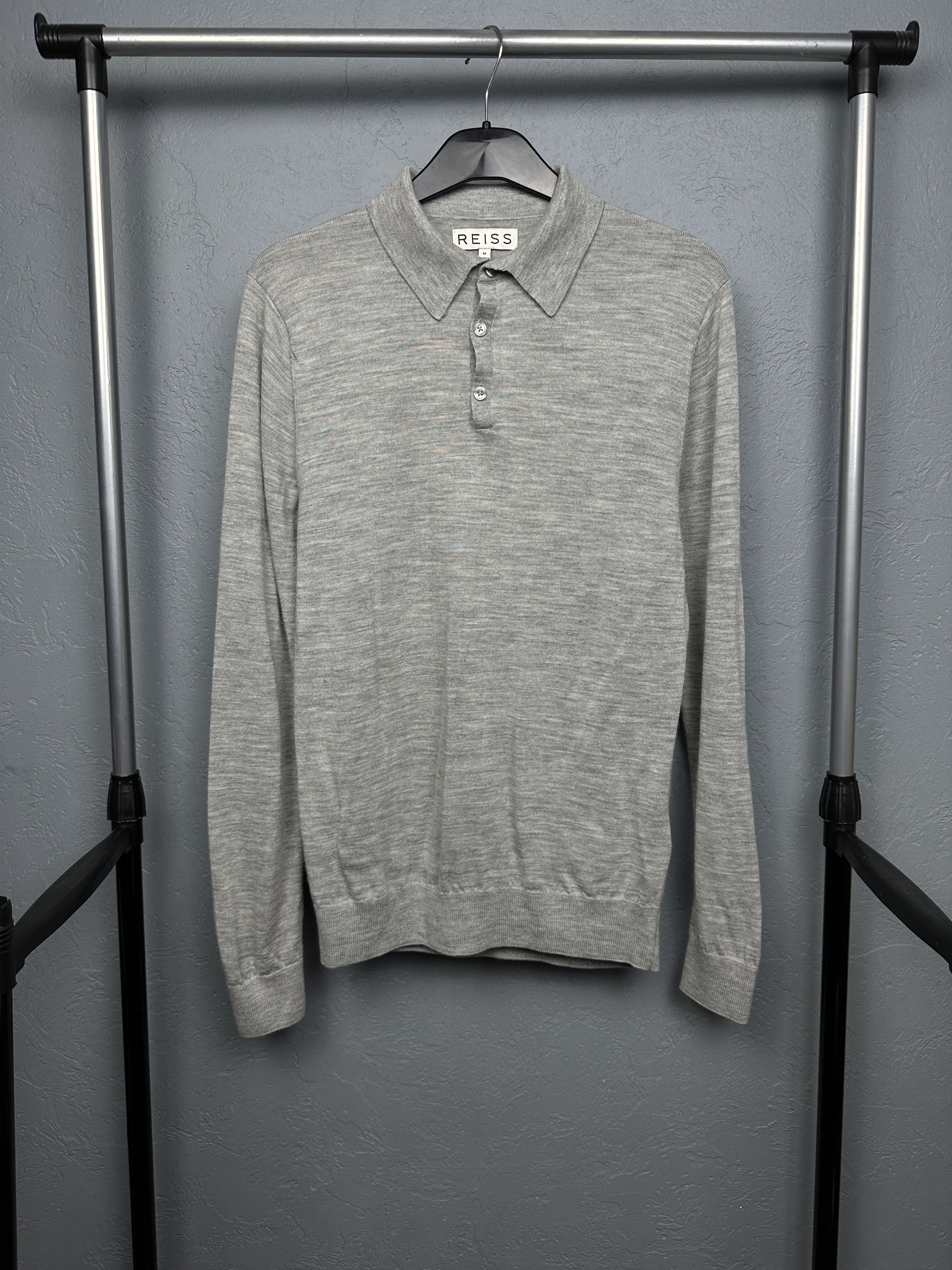 Reiss Reiss Mens Wool Collared Sweater Size US M / EU 48-50 / 2 - 1 Thumbnail
