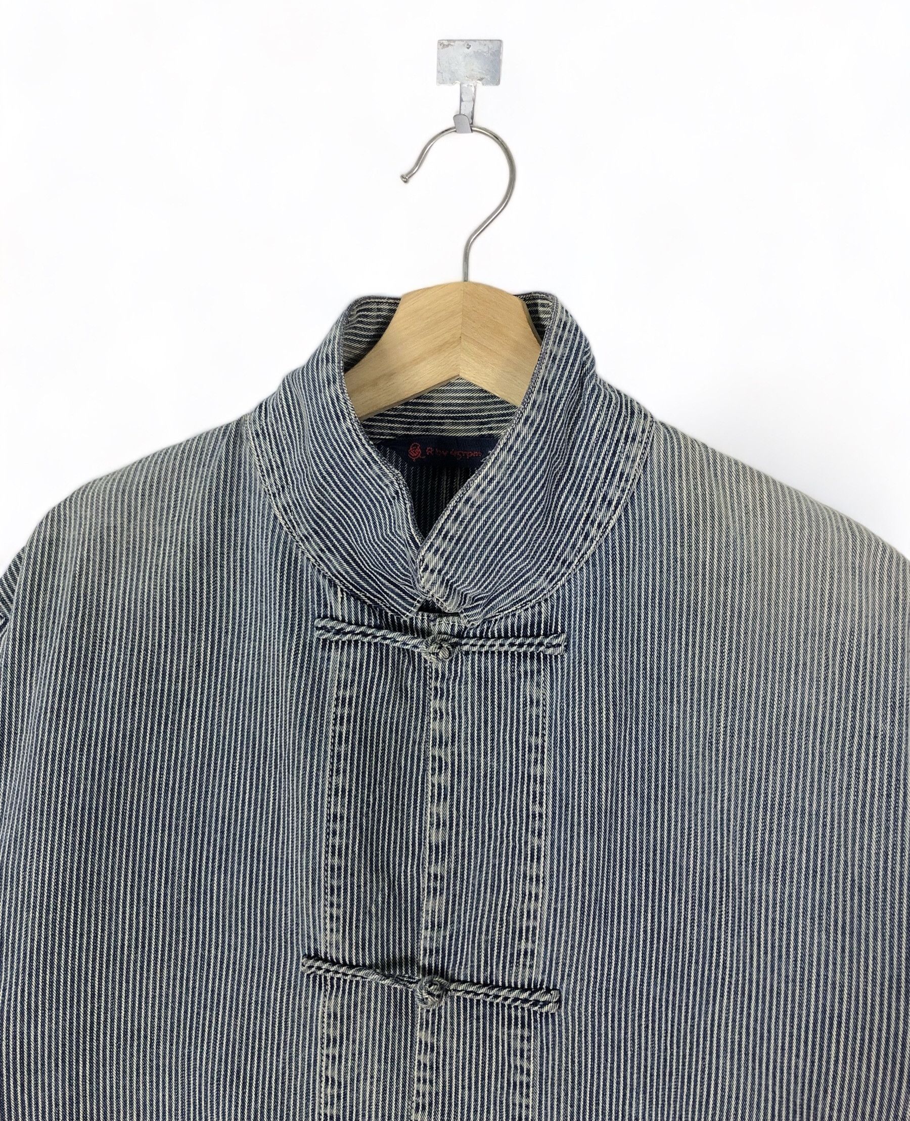 45rpm × Indigo × Vintage RARE🔥VINTAGE R BY 45RPM INDIGO HICKORY MANDARIN CHOREJACKET Size US L / EU 52-54 / 3 - 12 Thumbnail
