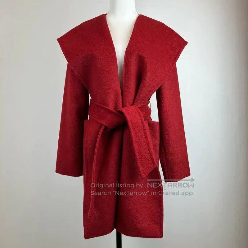 Max Mara MaxMara Red Wool Blend Women's Coat . Size S / US 4 / IT 40 - 1 Thumbnail