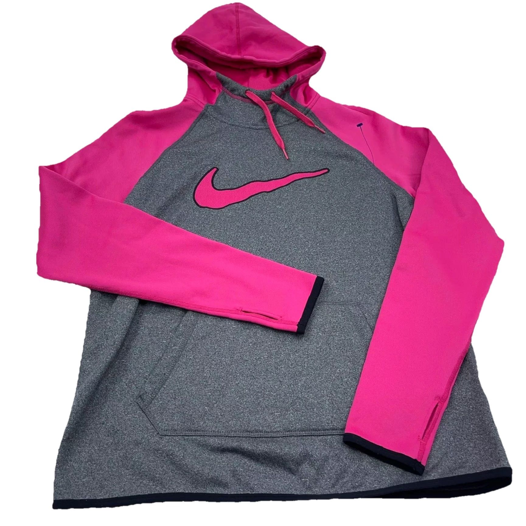 Nike Nike Hoodie Women M Pink Gray Sweatshirt Pullover Logo All Seasons Lightweight Hooded Modern Sports Wear Womens Size M / US 6-8 / IT 42-44 - 3 Thumbnail
