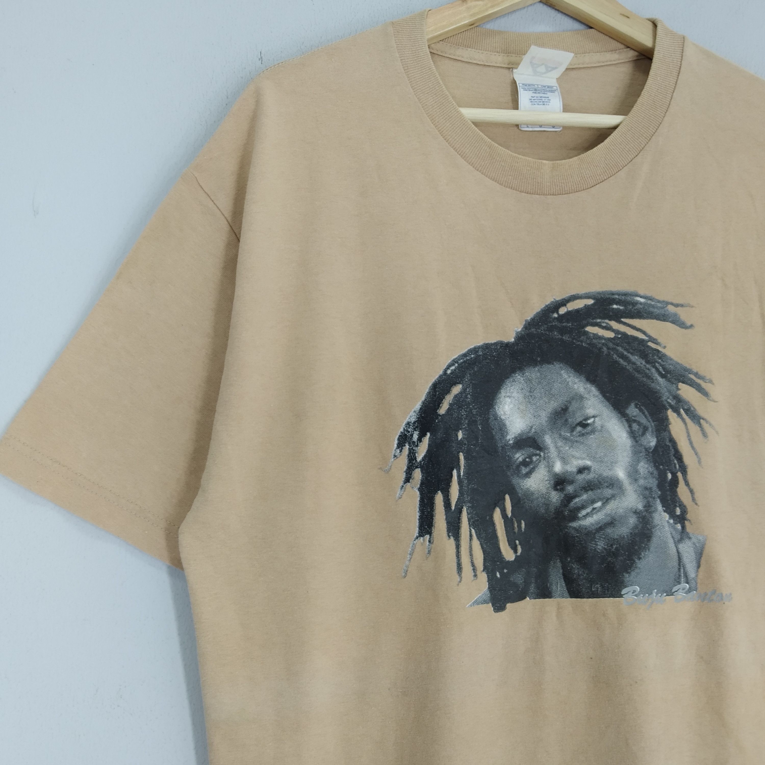 Band Tees Vintage OG 90s Buju Banton Roots Reggae Rapper Music Size US L / EU 52-54 / 3 - 6 Thumbnail