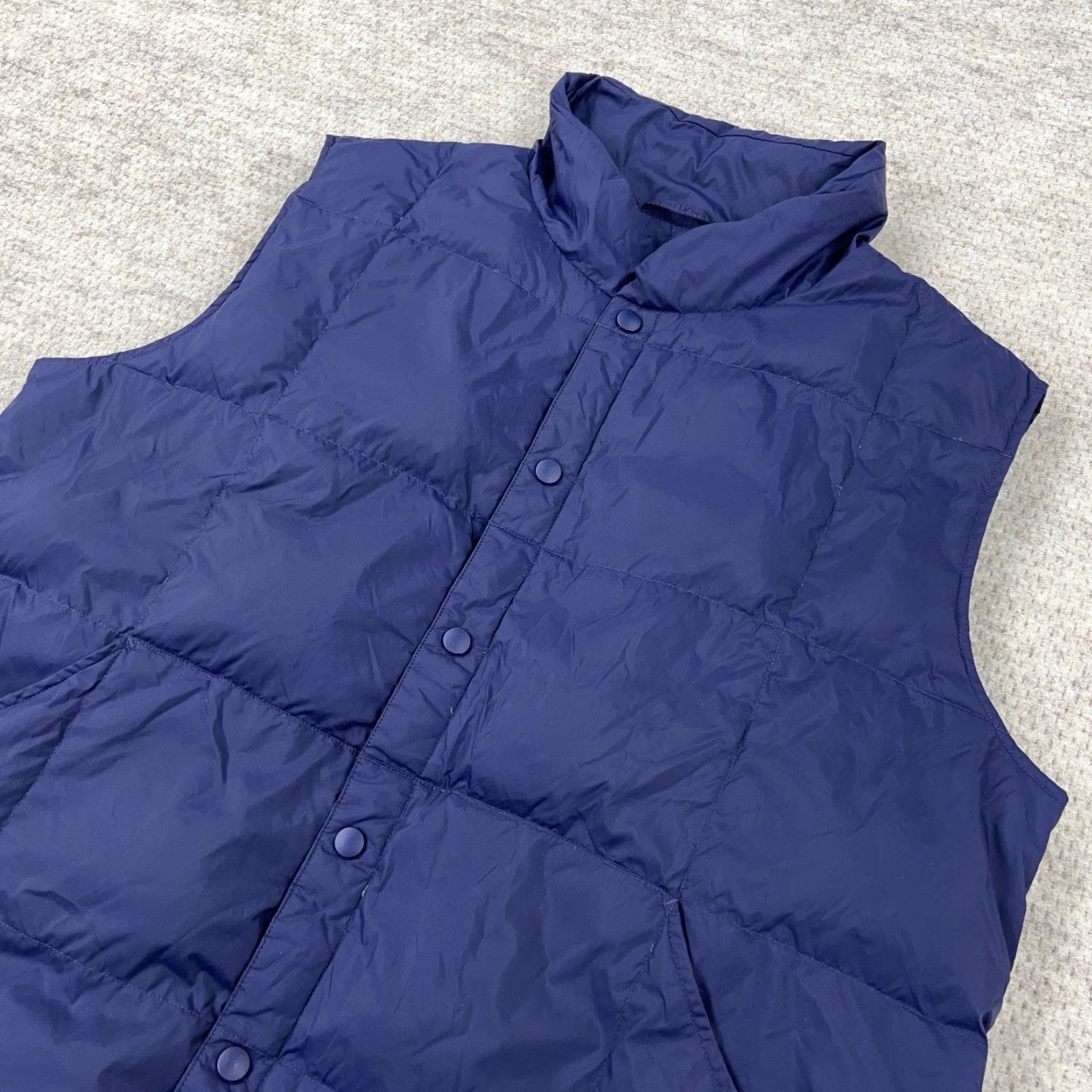 Lands' End Lands' End Puffer Vest Men Large Navy Down Fill VTG Y2K Lightweight Packable Vest Size US L / EU 52-54 / 3 - 3 Thumbnail