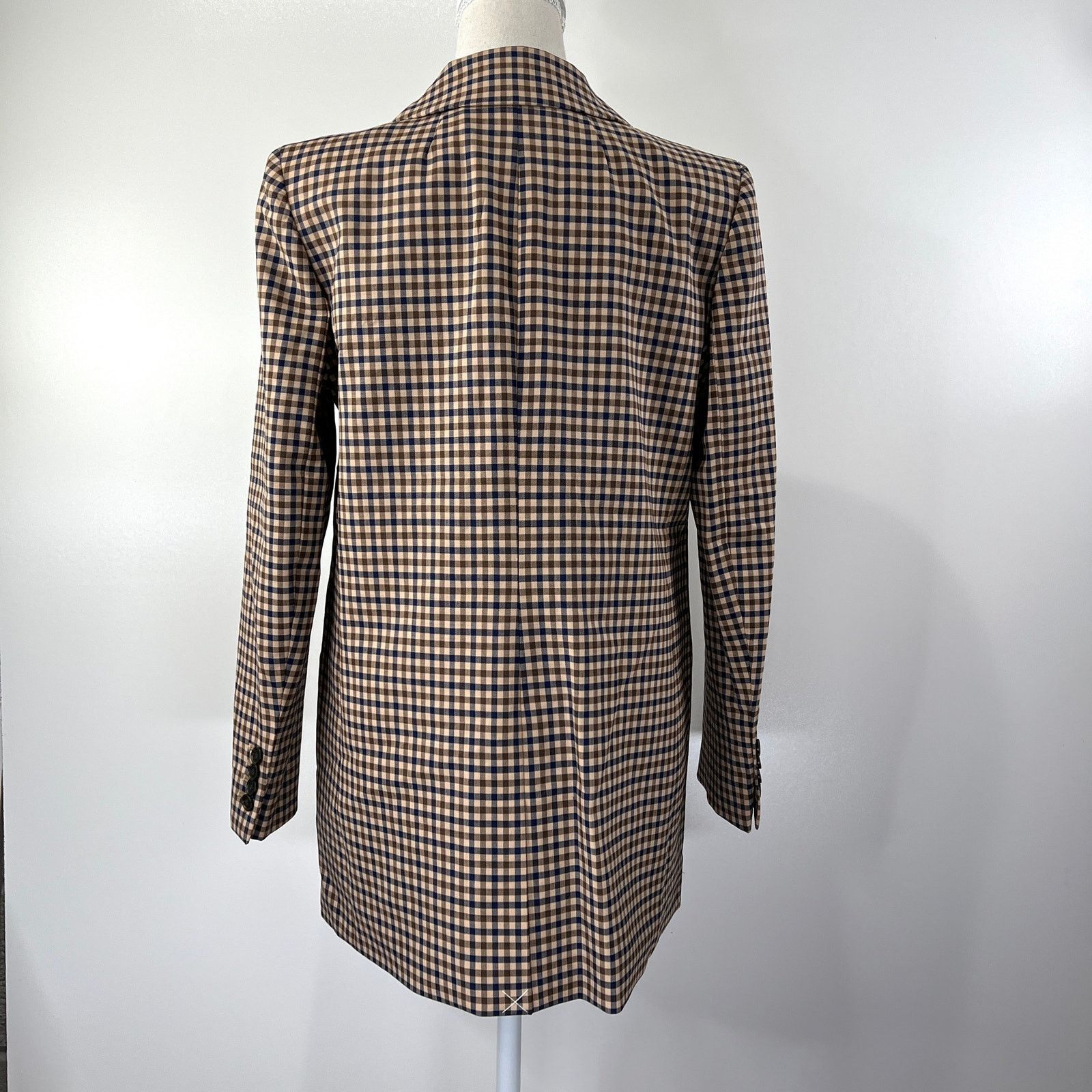 J.Crew J. Crew Alfie Check Blazer Italian Stretch Wool BA482 Size XS / US 0-2 / IT 36-38 - 8 Thumbnail