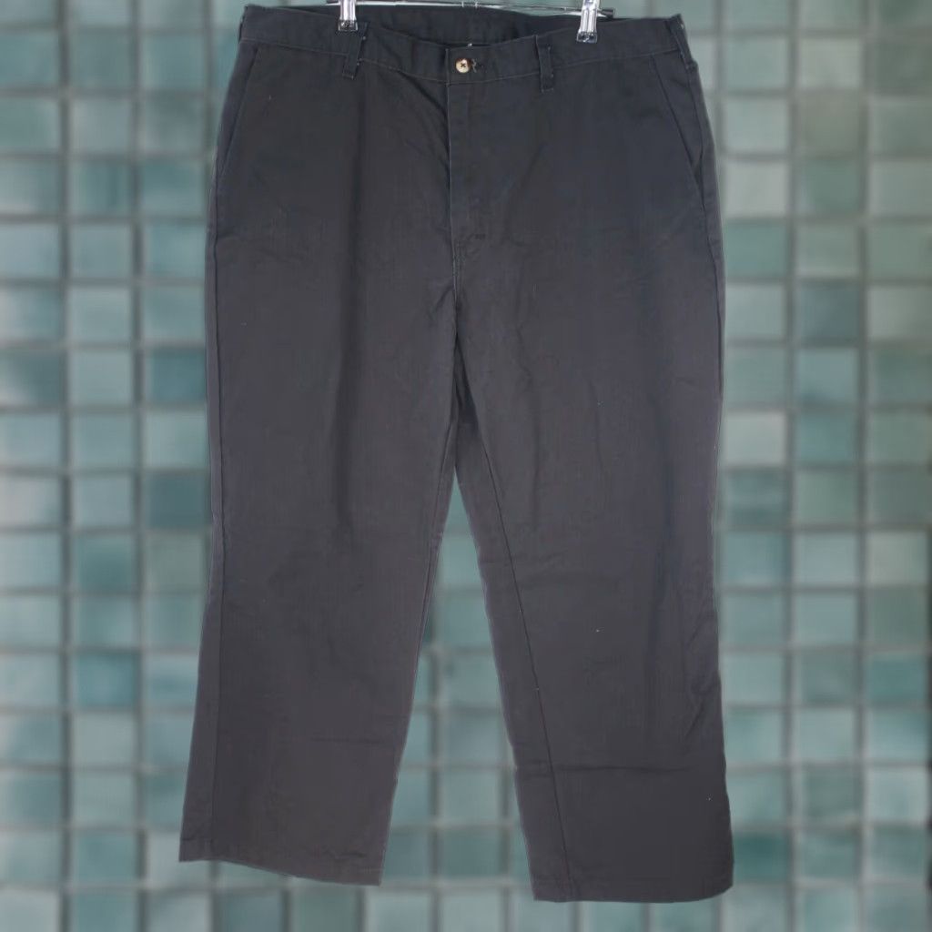 Dickies Dickies Mens Casual Flat Front Straight Work Pants Size 38X30 Black Size US 38 / EU 54 - 1 Thumbnail
