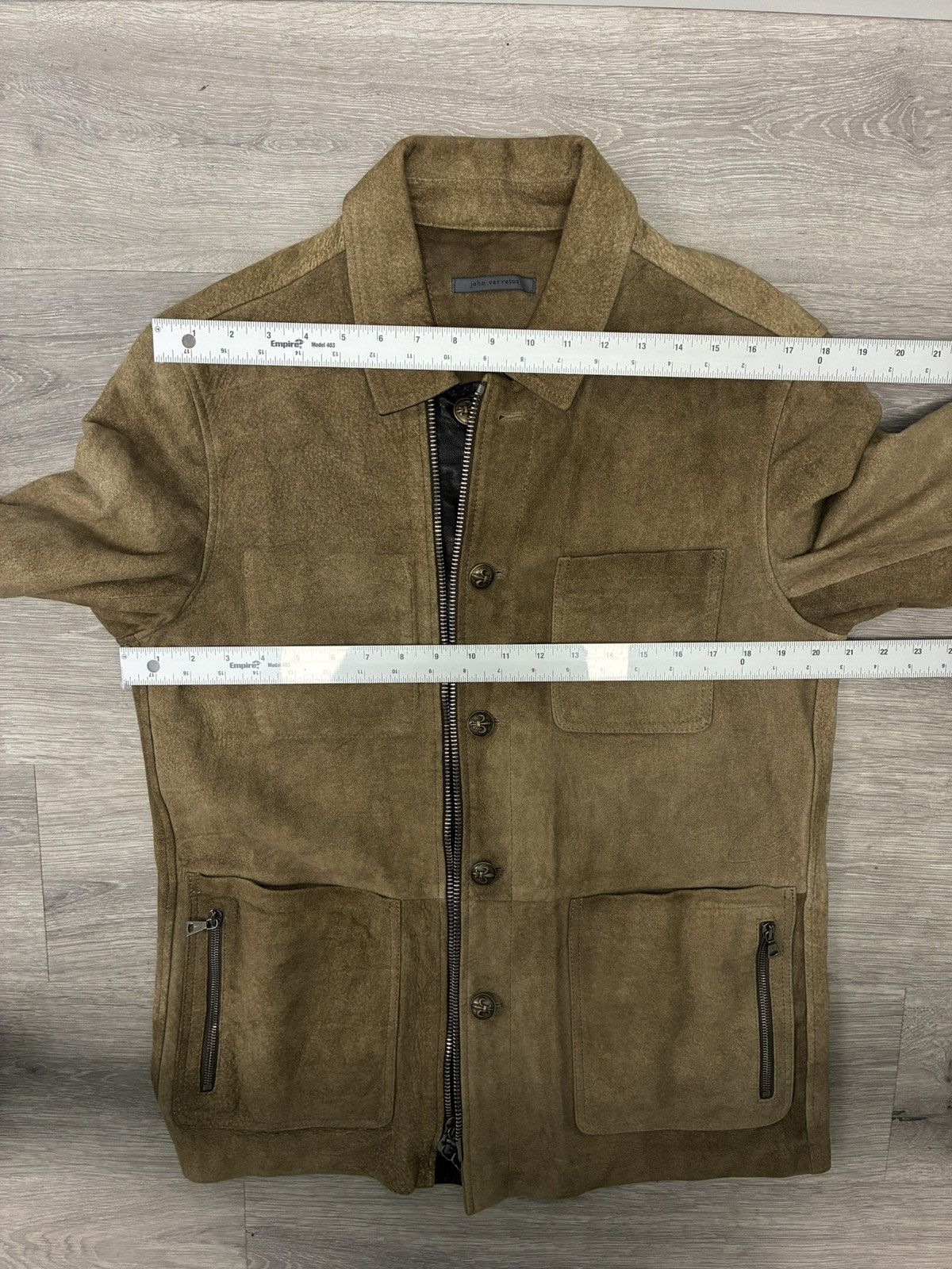 John Varvatos Workwear Suede Jacket EU 50 USA 40 Size US M / EU 48-50 / 2 - 14 Thumbnail
