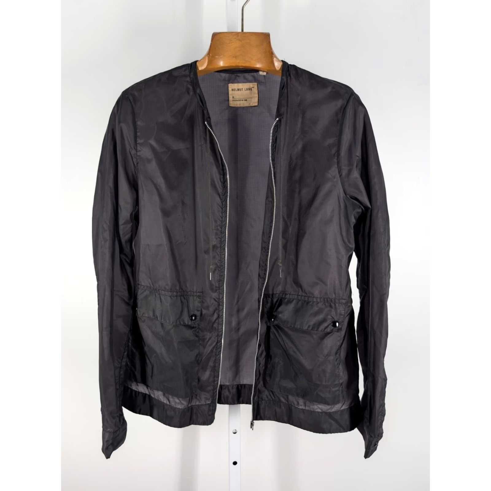 Helmut Lang VINTAGE Helmut Lang Jacket 38 Black Nylon Italy Archive Utility Jacket 90s Bomber Liner Zip Mens Womens XS XL Size US XXS / EU 40 - 4 Thumbnail