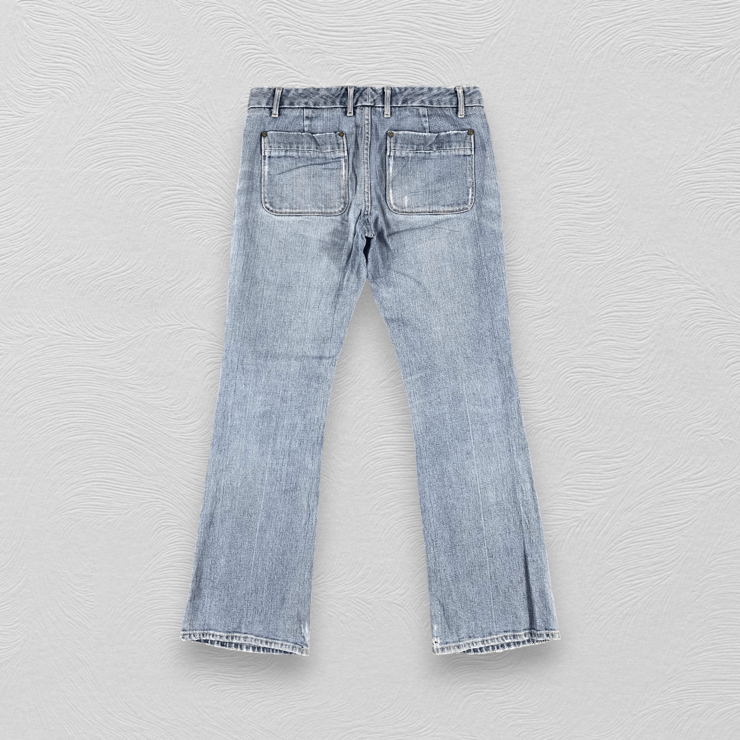 Gap GAP Bush Pants Medium Wash Flare Denim KJ1321 Size US 30 / EU 46 - 2 Thumbnail