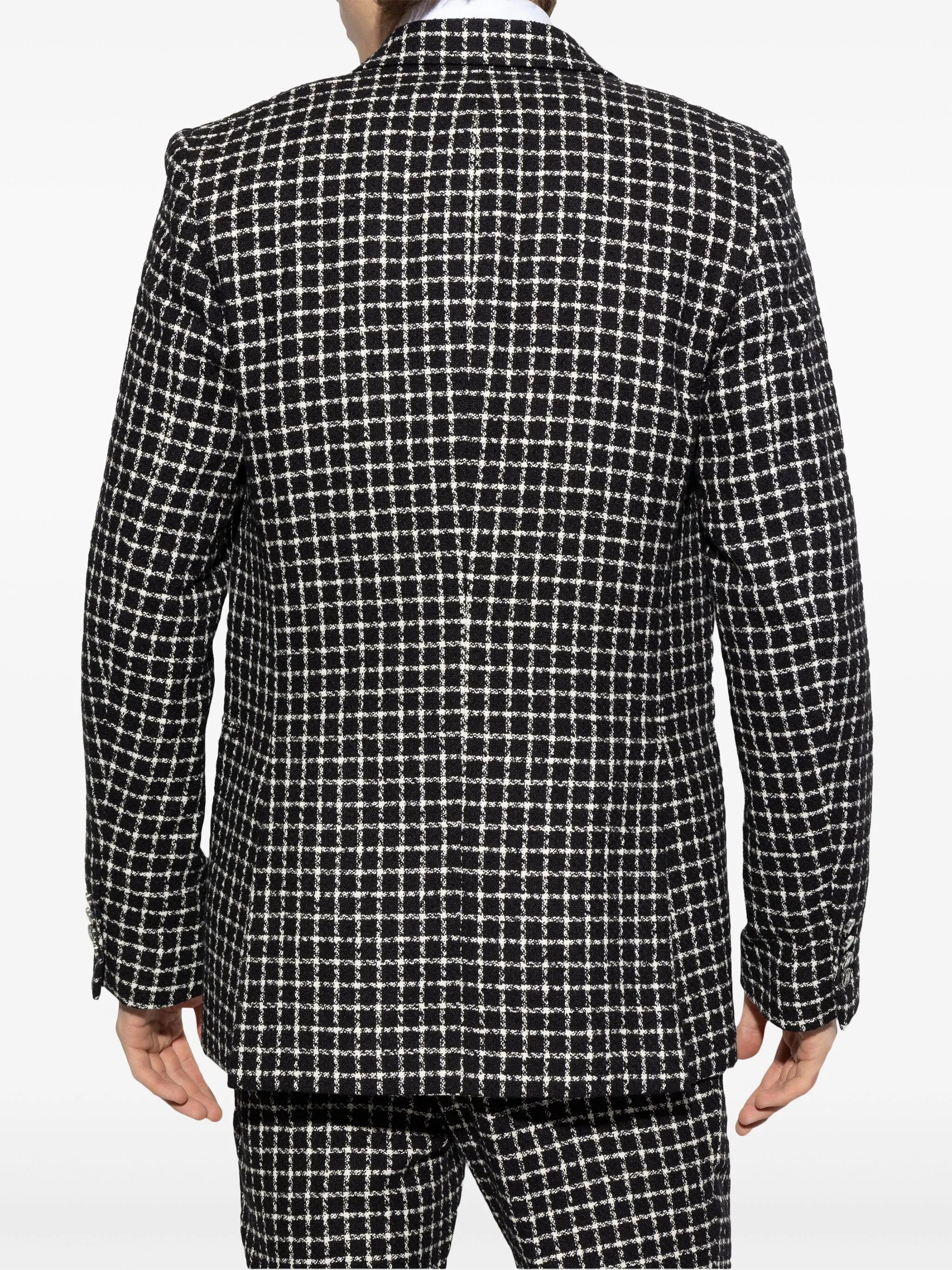 Amiri oc11z0126 Buckle Blazer in Black/White Size US L / EU 52-54 / 3 - 4 Thumbnail