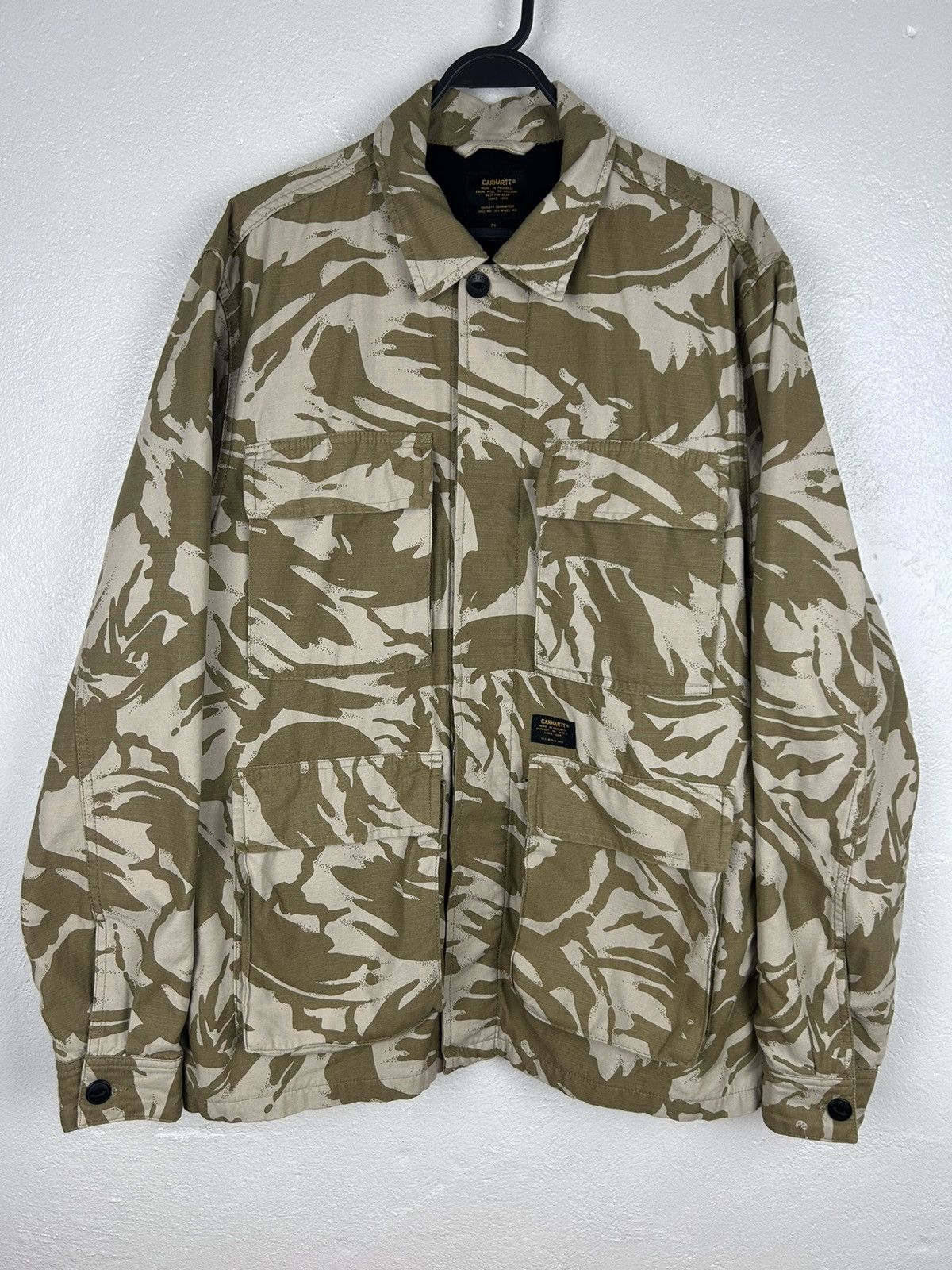 Carhartt Carhartt WIP Camouflage Military Balfour Button-Up Jacket Size US M / EU 48-50 / 2 - 1 Thumbnail