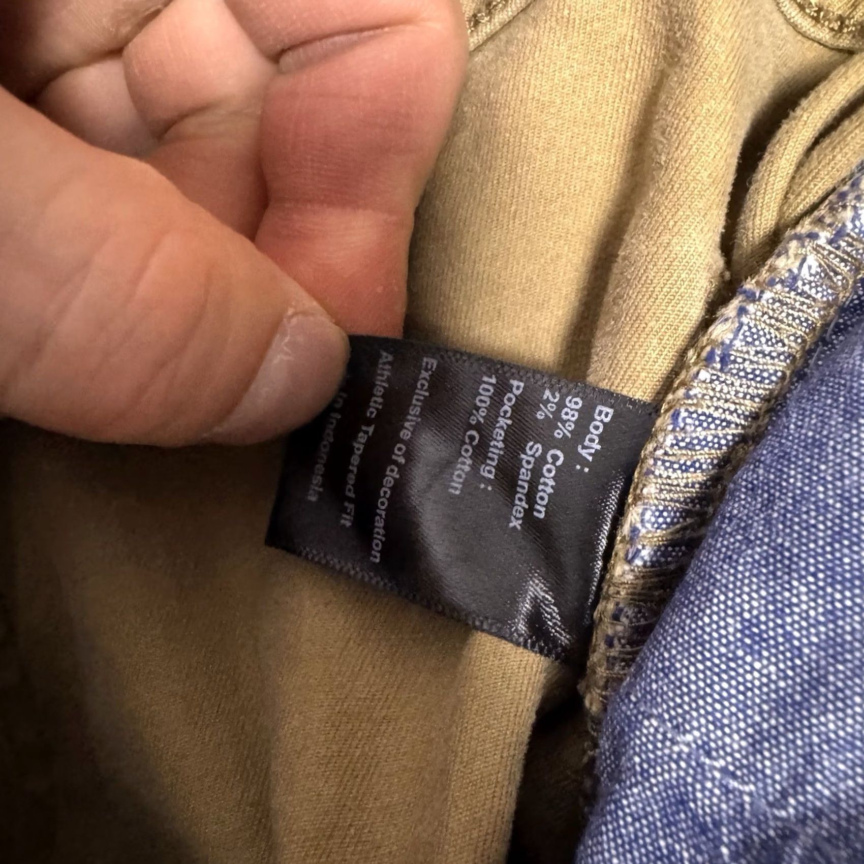 Vintage Flint & Tinder Pants Mens 34x30 Athletic Tapered Chino Fade 365 Everyday Brown Cotton Blend Spandex 5-Pocket Mens Fit Regular Inseam 29"} Size US 34 / EU 50 - 7 Thumbnail