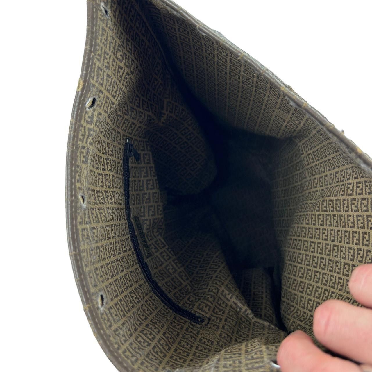 Vintage Fendi Monogram Bucket Shoulder Bag