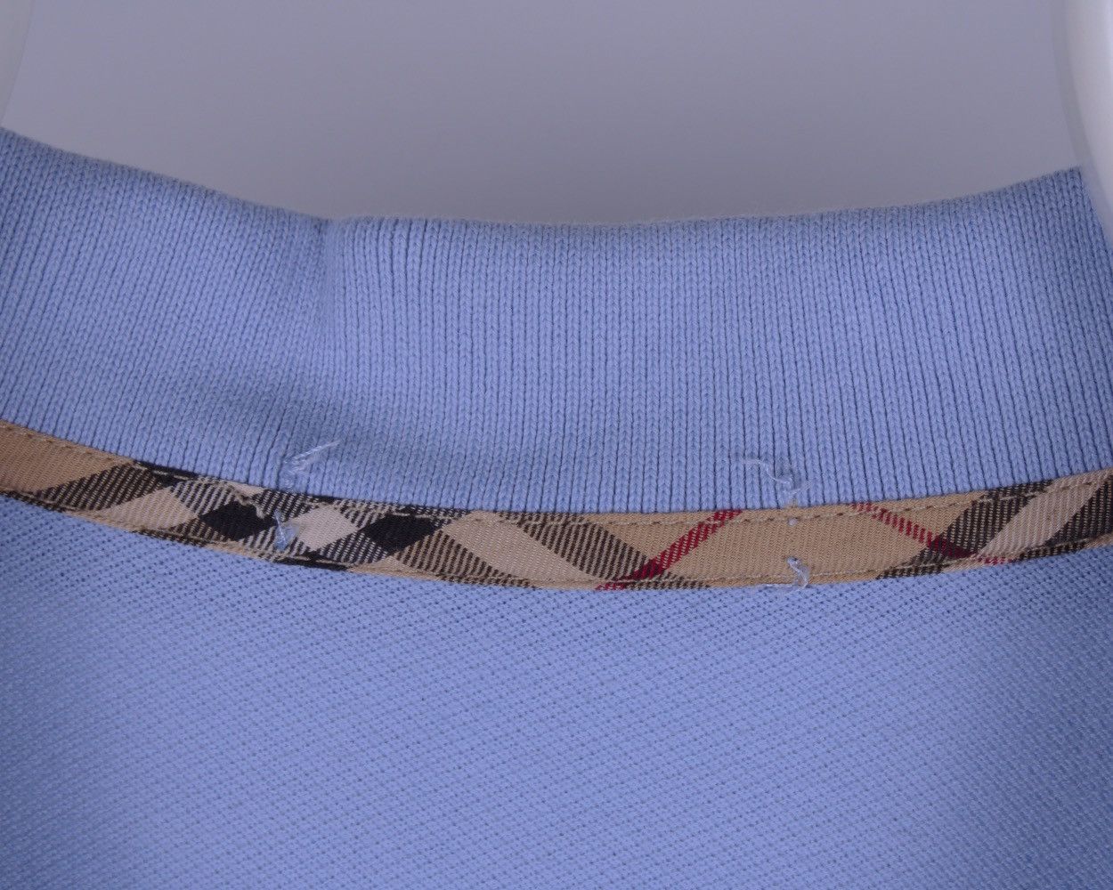 Burberry × Vintage Burberry London Blue Big Size Long Polo Shirt Size US XL / EU 56 / 4 - 12 Thumbnail