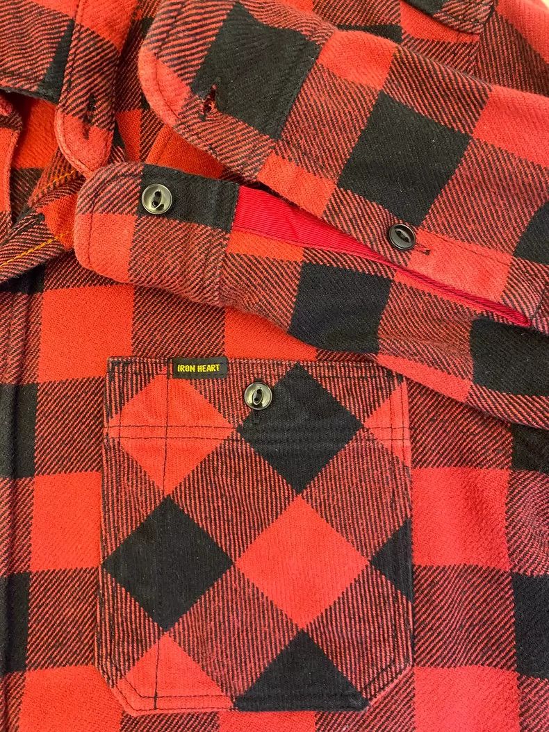 Iron heart IHSH-244RED Logging Shirt