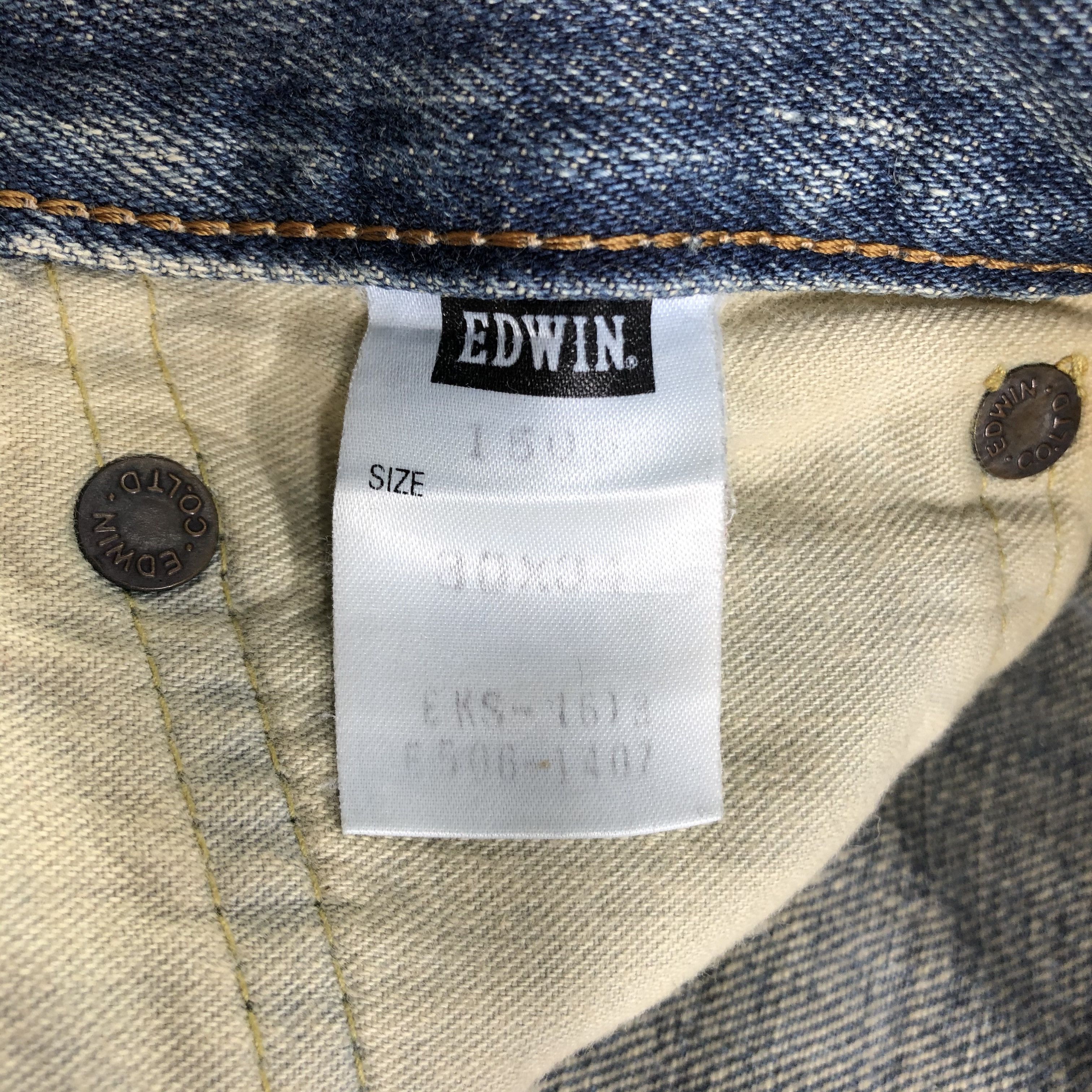 Edwin Vintage Blue Wash Edwin 505 Selvedge Jeans-JM3606 Size US 31 - 8 Thumbnail