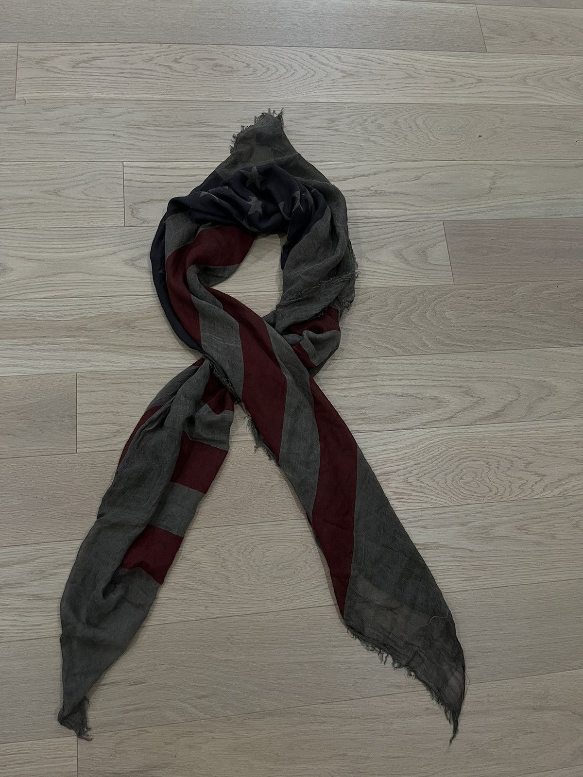 John Varvatos American flag scarf. Brown red. Size ONE SIZE - 12 Thumbnail