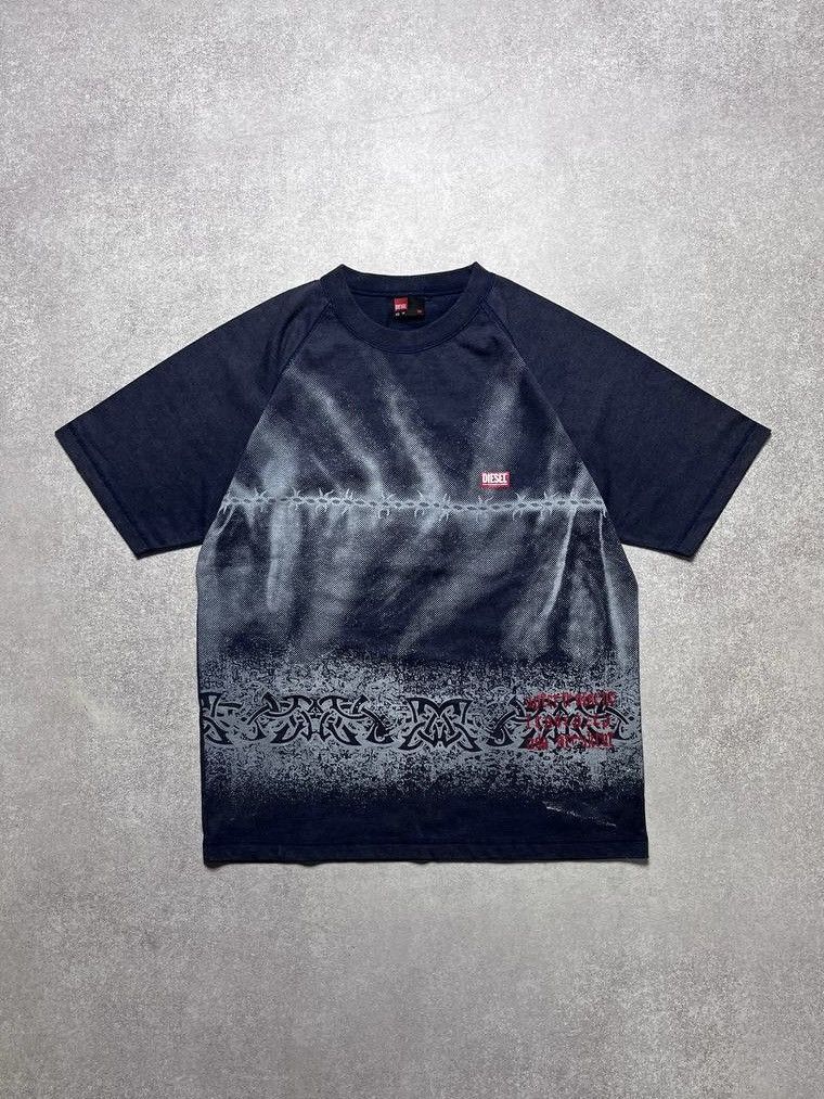 Diesel × Vintage Vintage Diesel Avantgarde Tribal Boxy T-shirt M Size US M / EU 48-50 / 2 - 1 Thumbnail