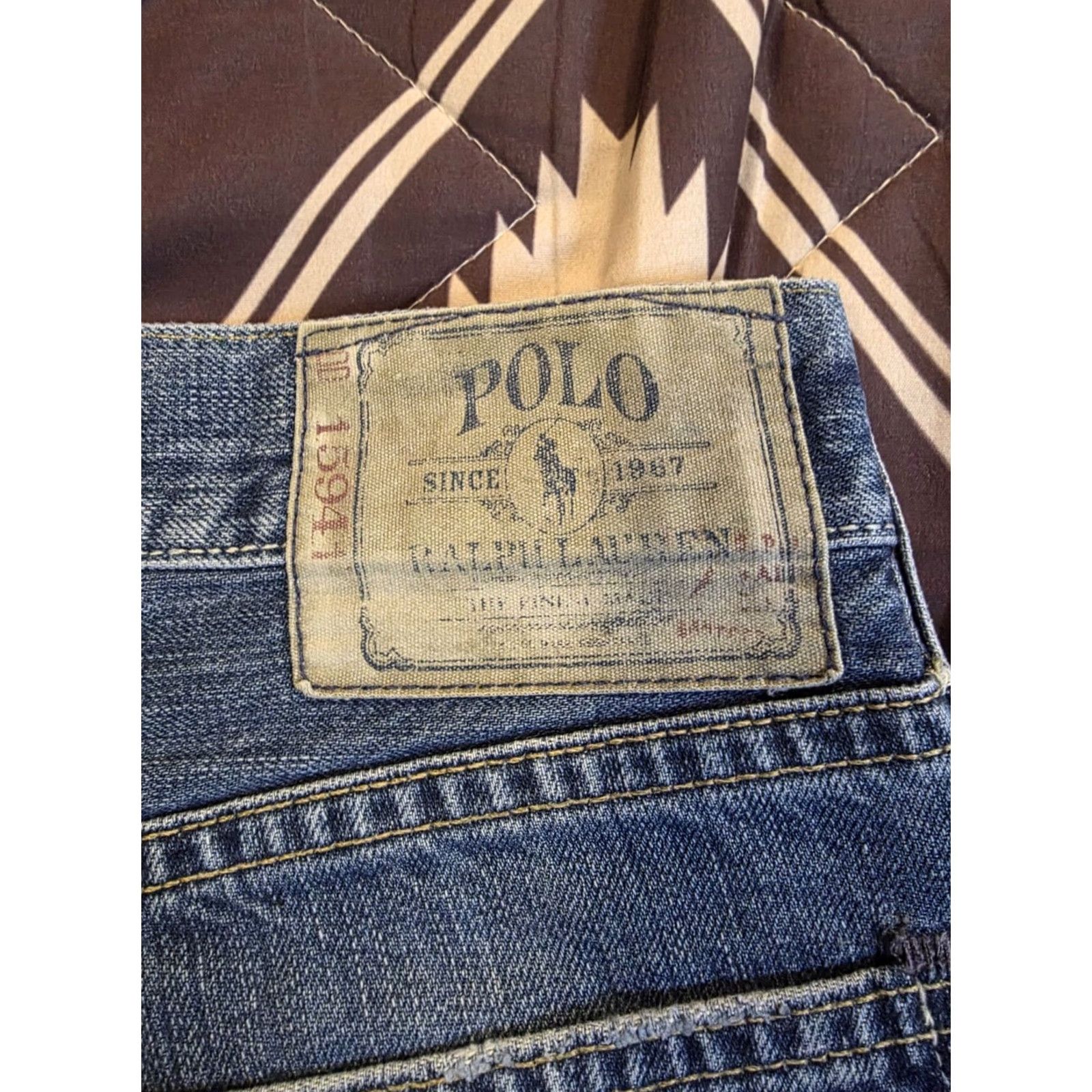 Polo Ralph Lauren VINTAGE Polo Ralph Lauren Jeans 867 Straight Mens 32x32 Medium Wash Blue Denim Cotton Logo 5-Pocket Design Size US XS / EU 42 / 0 - 4 Thumbnail