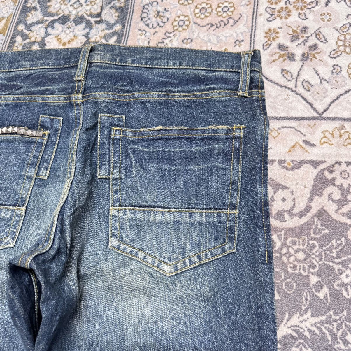 Japanese Brand Sergeant Salute + LZG Denim Flare Jeans Studded Hysteric Size US 33 - 14 Thumbnail