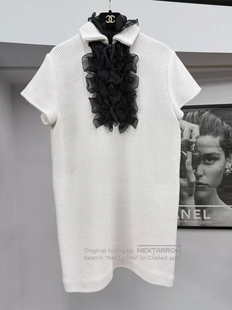 Chanel Chanel White wooden ear dress Size XS / US 0-2 / IT 36-38 - 1 Thumbnail