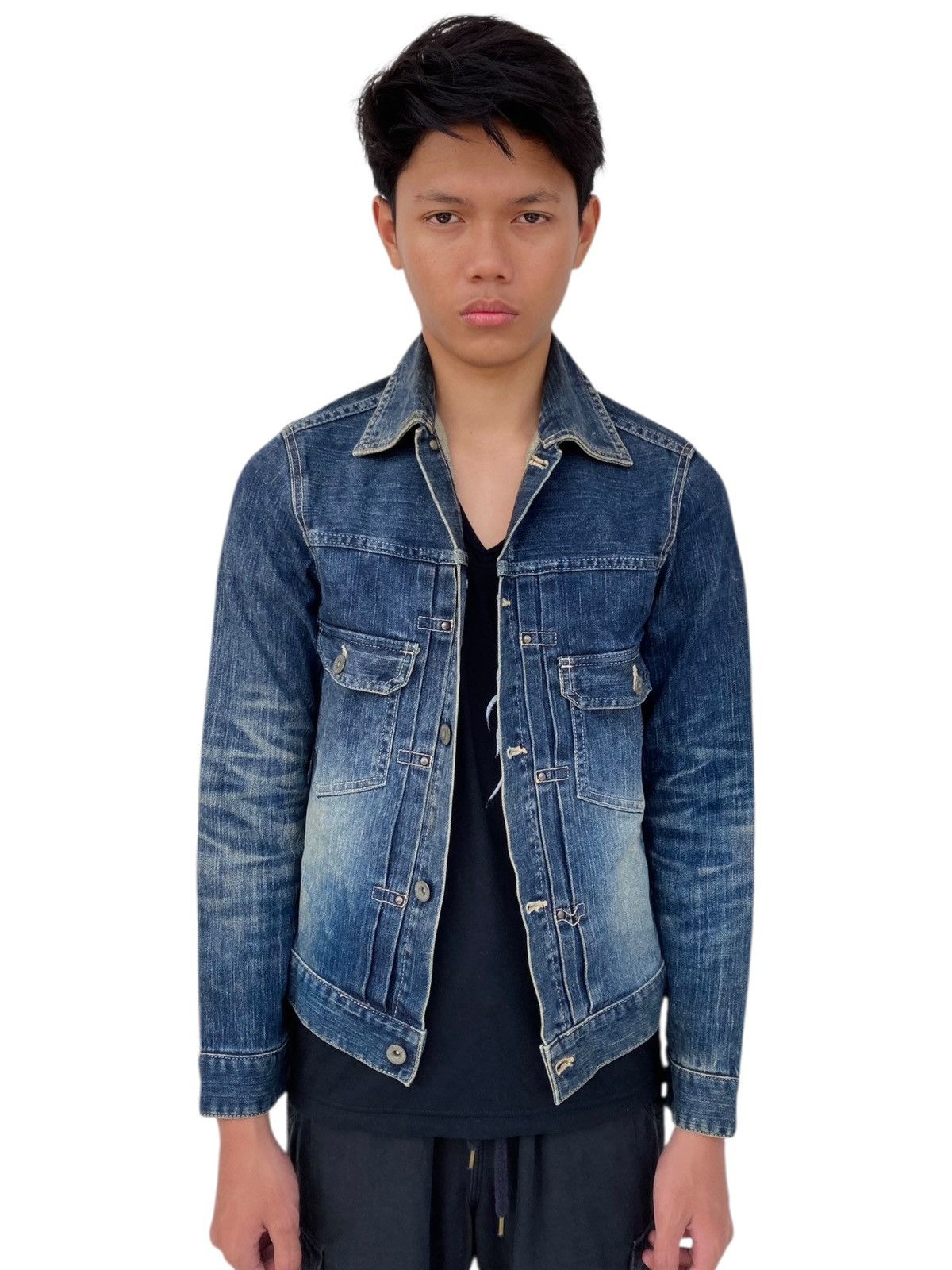 NANO universe 2000s Nano Universe - Mud Was Denim Jacket Size US M / EU 48-50 / 2 - 3 Thumbnail