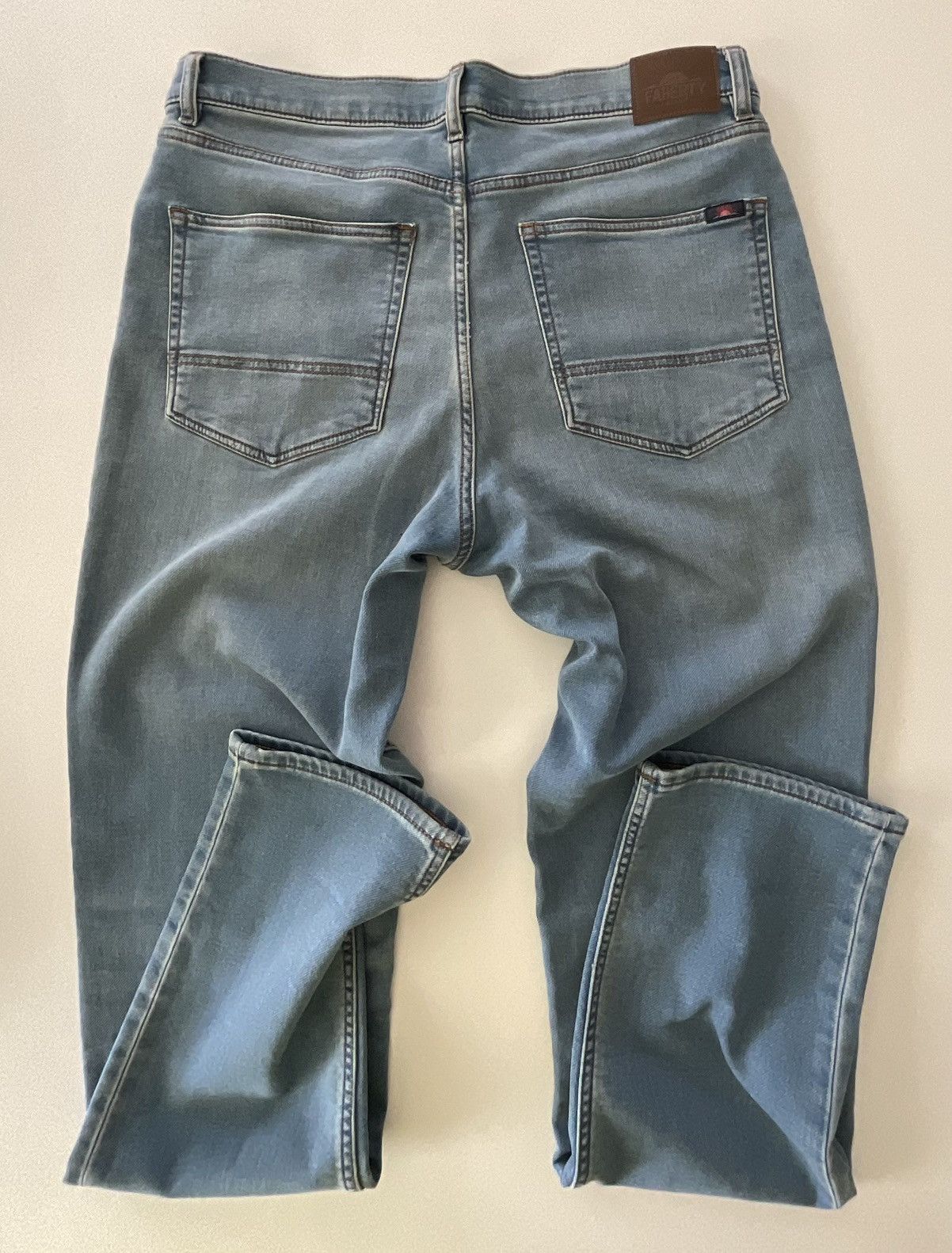 Faherty Stretch Terry Indigo 5-Pocket Eastern Shore Wash Size US 34 / EU 50 - 5 Thumbnail
