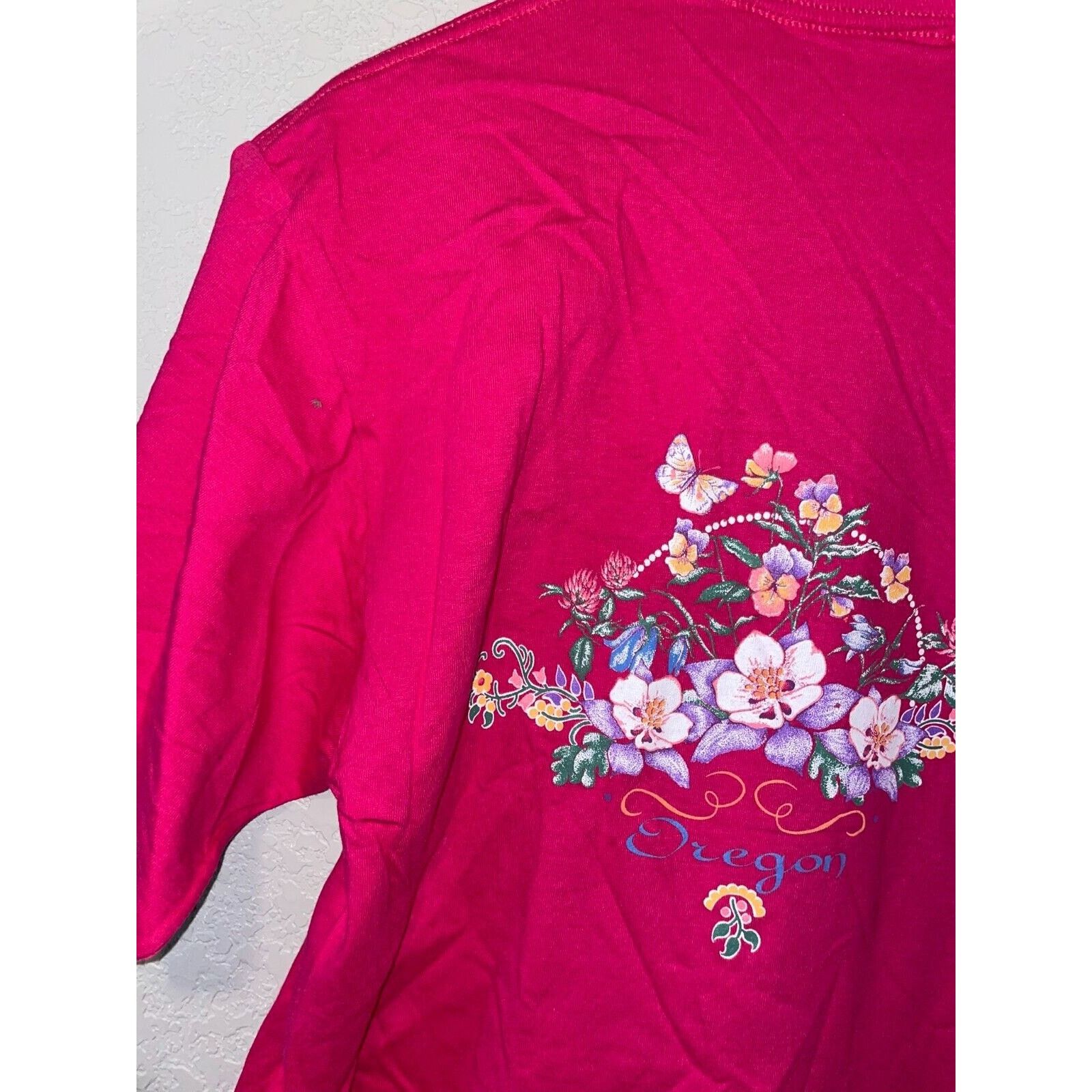 Jerzees Vintage Test Print Pink Shirt Minnesta Tee Oregon VTG 90s L Size US L / EU 52-54 / 3 - 9 Thumbnail