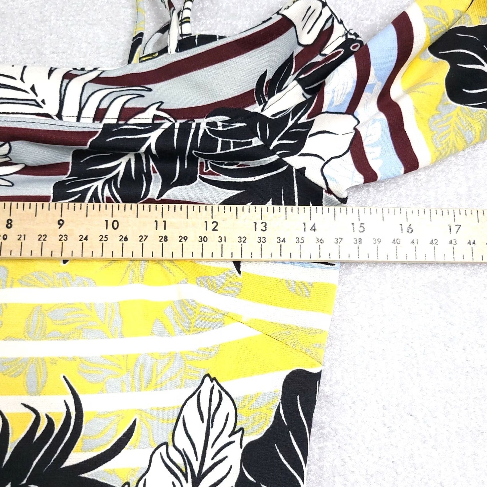 H&M H&M Tropical Hawaiian Dress Women's Small Multicolor Off The Shoulder Strappy Dress) Size S / US 4 / IT 40 - 7 Thumbnail