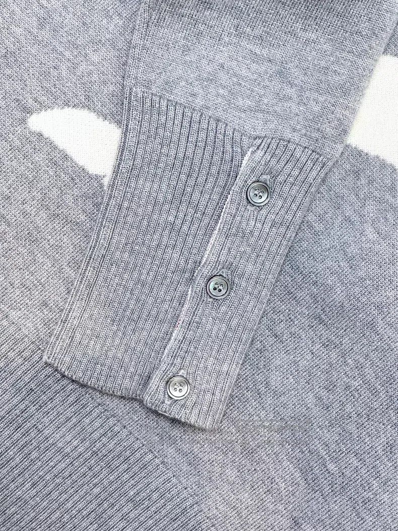 Thom Browne Thom Browne Gray Whale Fish Round Neck Long Sleeve Four St Size US XXS / EU 40 - 5 Thumbnail