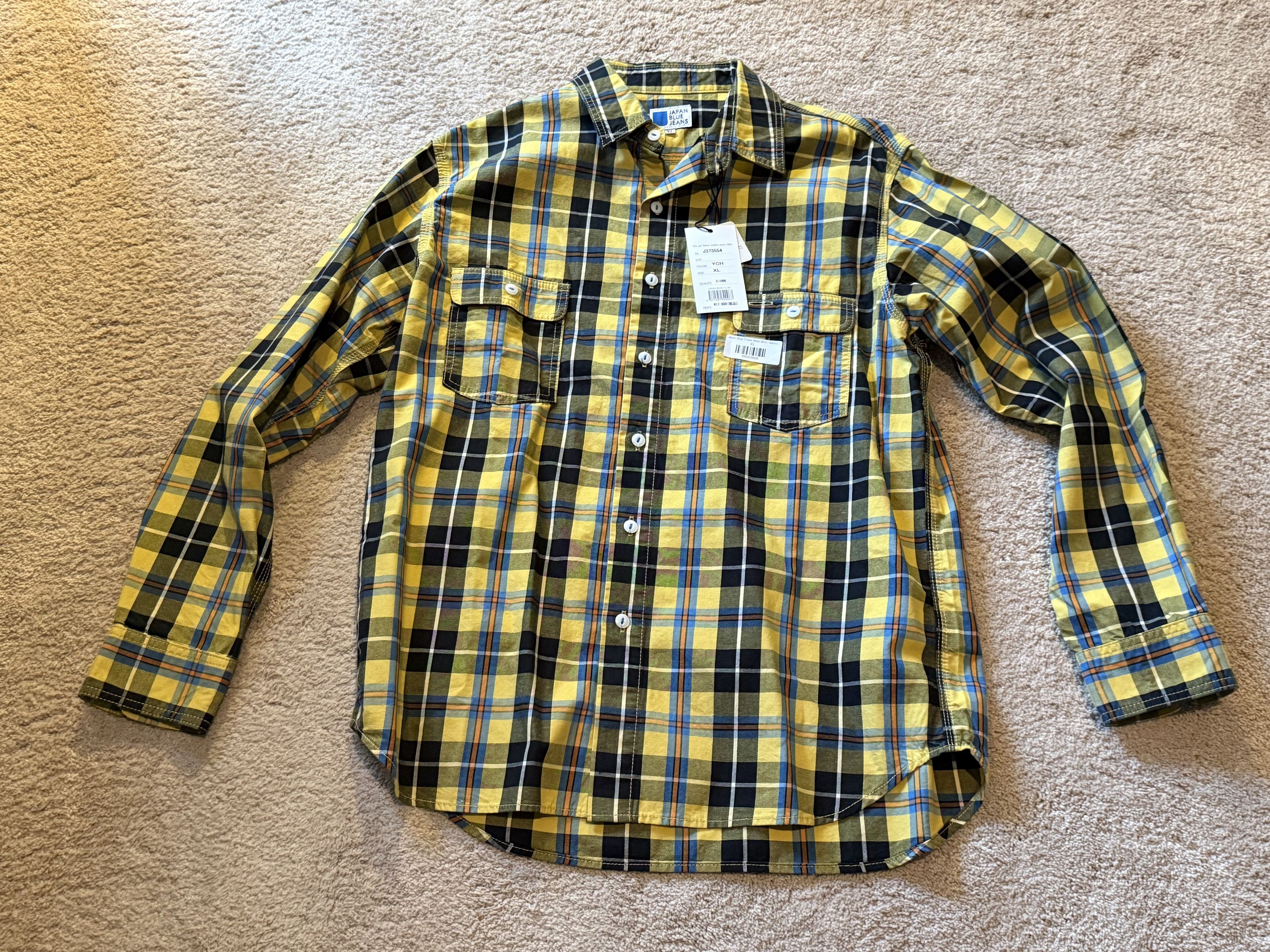 Japan Blue Japan Blue Check Work Shirt Size US XL / EU 56 / 4 - 1 Thumbnail