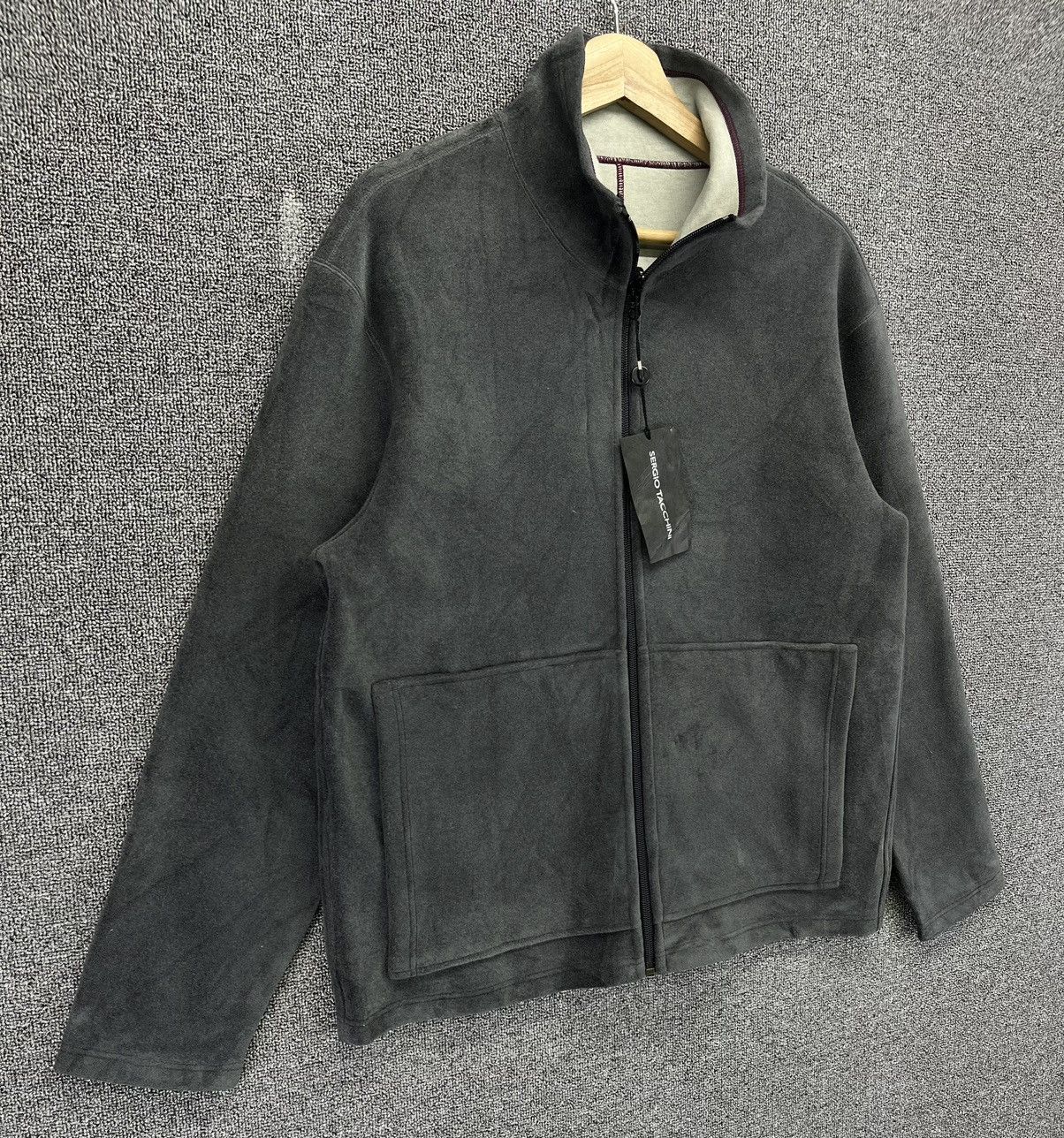 Japanese Brand Sergio Tacchini Grey Jacket Size L / US 10 / IT 46 - 2 Thumbnail