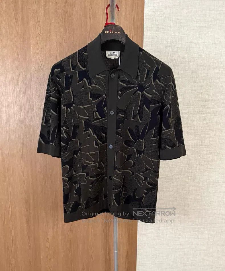 Hermes Hermes Men's Knit Short Sleeve T-Shirt Size US S / EU 44-46 / 1 - 1 Thumbnail