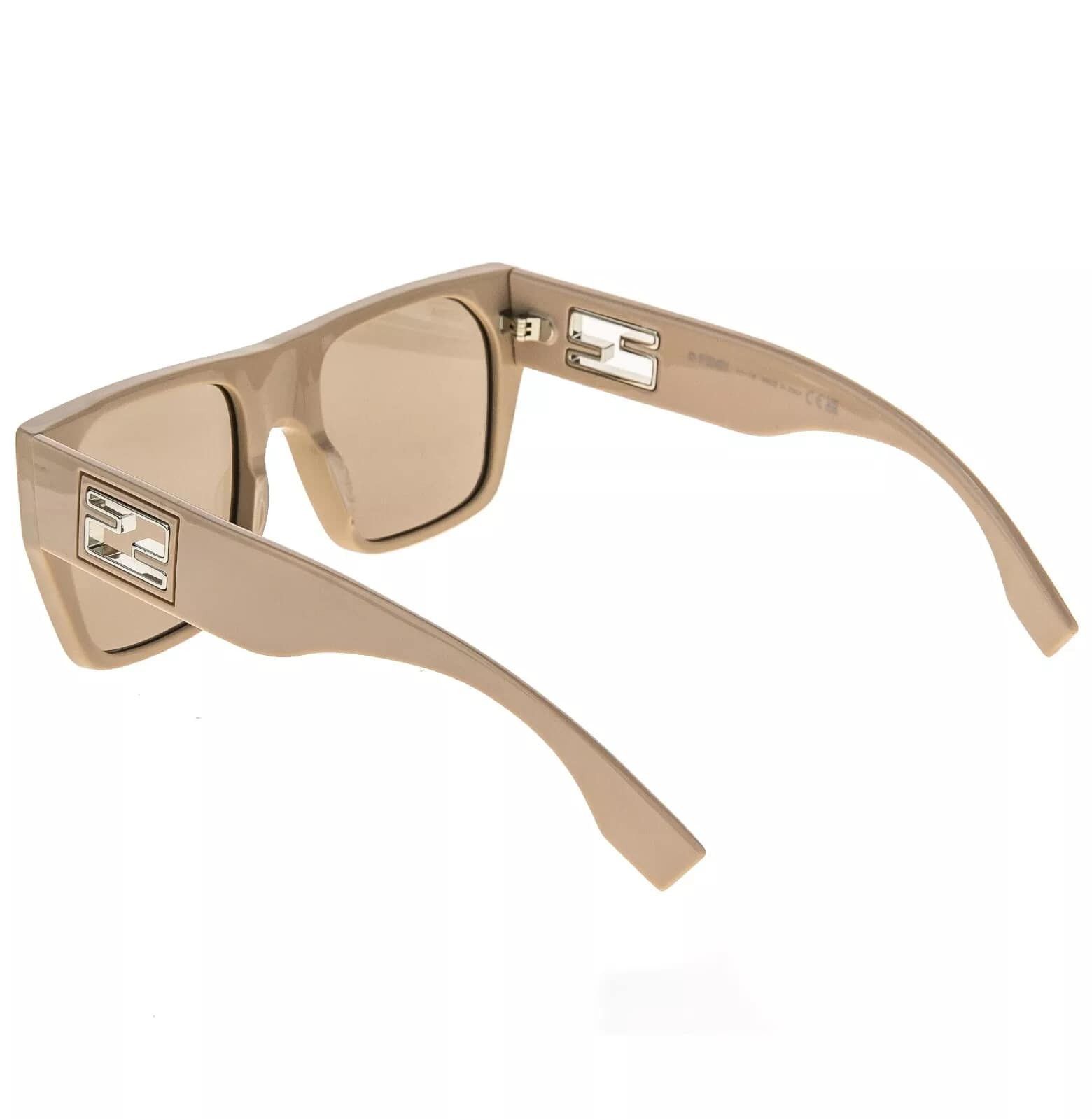 Fendi FENDI BAGUETTE Logo 40124 Beige Fashion Mask Chunky FE40124I Size ONE SIZE - 6 Thumbnail