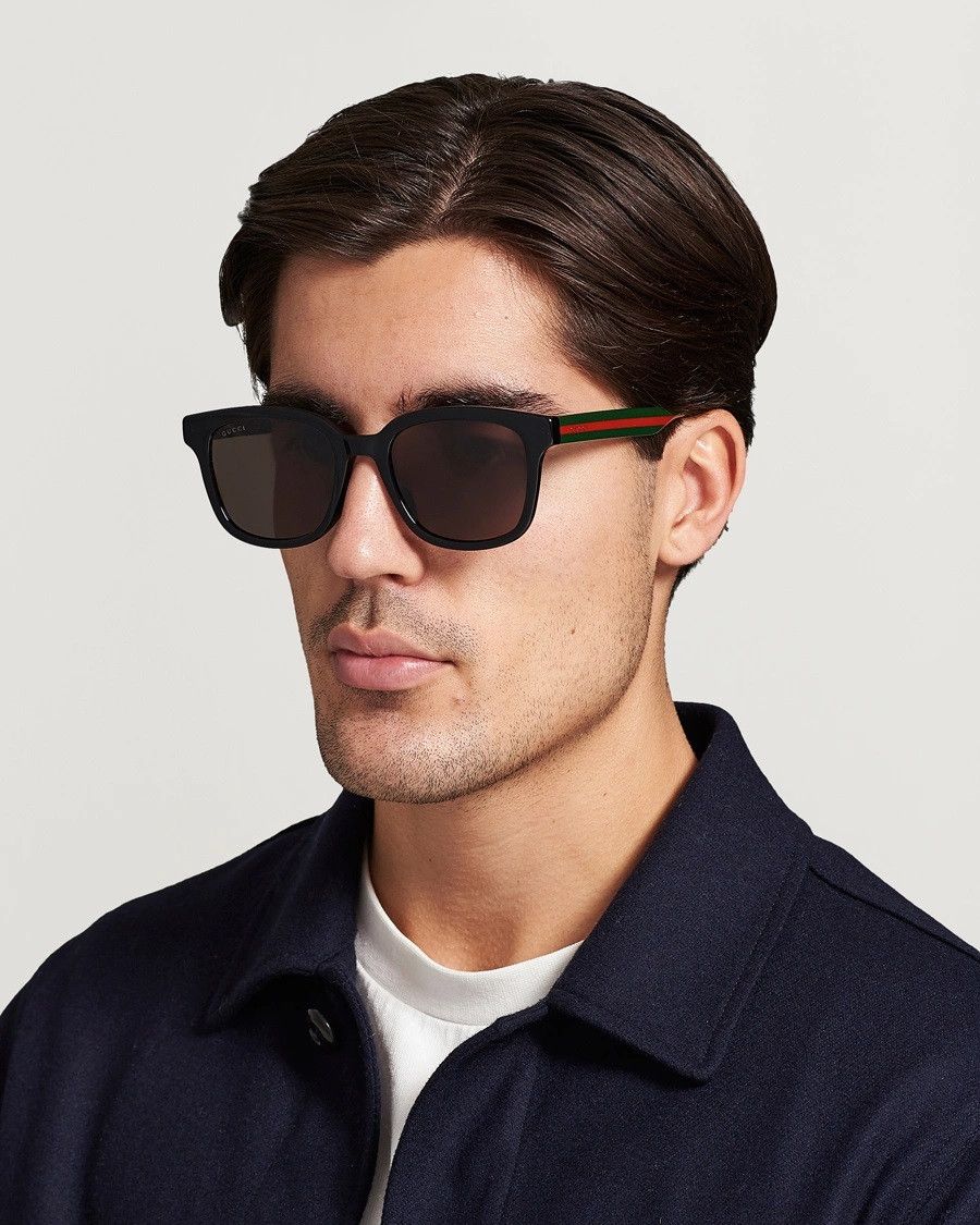Gucci NEW Gucci GG0847SK 001 Grey Square Unisex Sunglasses Size ONE SIZE - 11 Thumbnail