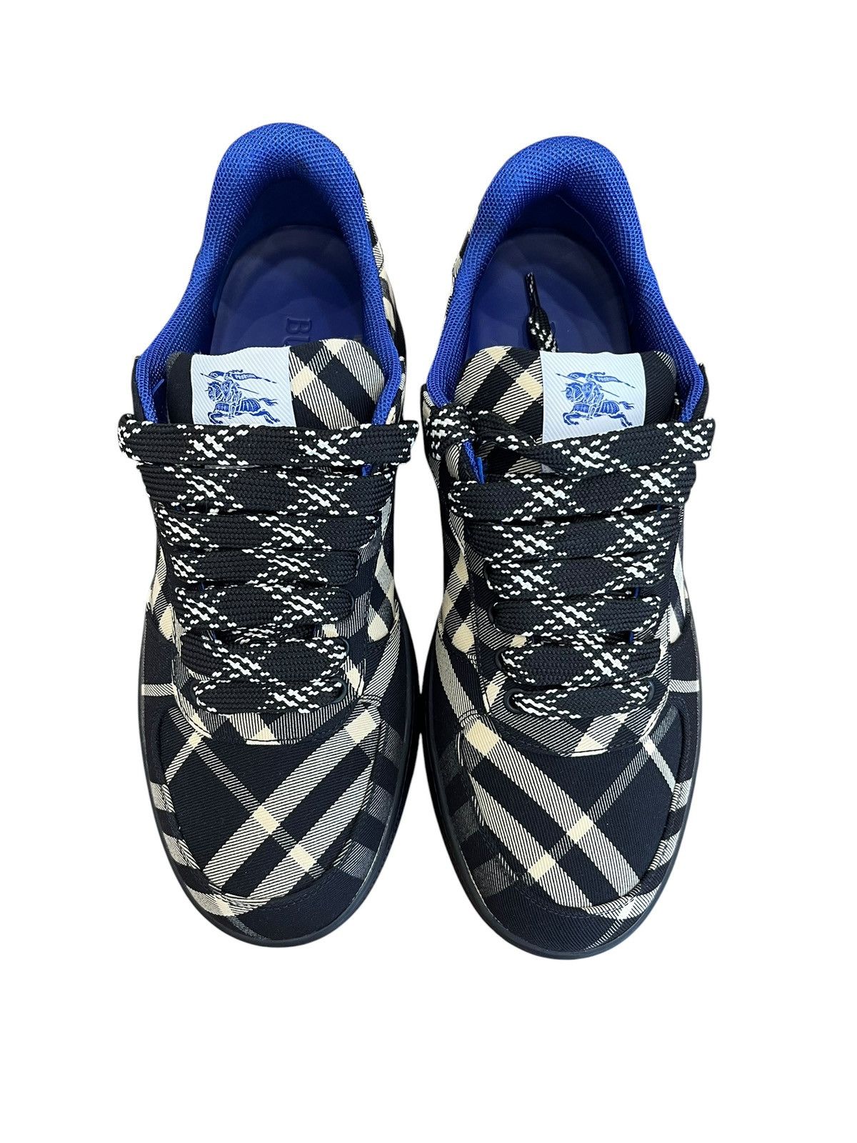 Burberry Burberry Terrace Check Canvas Sneakers Size US 10 / EU 43 - 5 Thumbnail